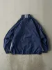 Vintage Y2K Navy Blue Embroidered Adidas Windbreaker (M) sold by Rebalance Vintage
