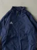Vintage Y2K Navy Blue Embroidered Adidas Windbreaker (M) sold by Rebalance Vintage