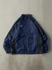 Vintage Y2K Navy Blue Embroidered Adidas Windbreaker (M) sold by Rebalance Vintage
