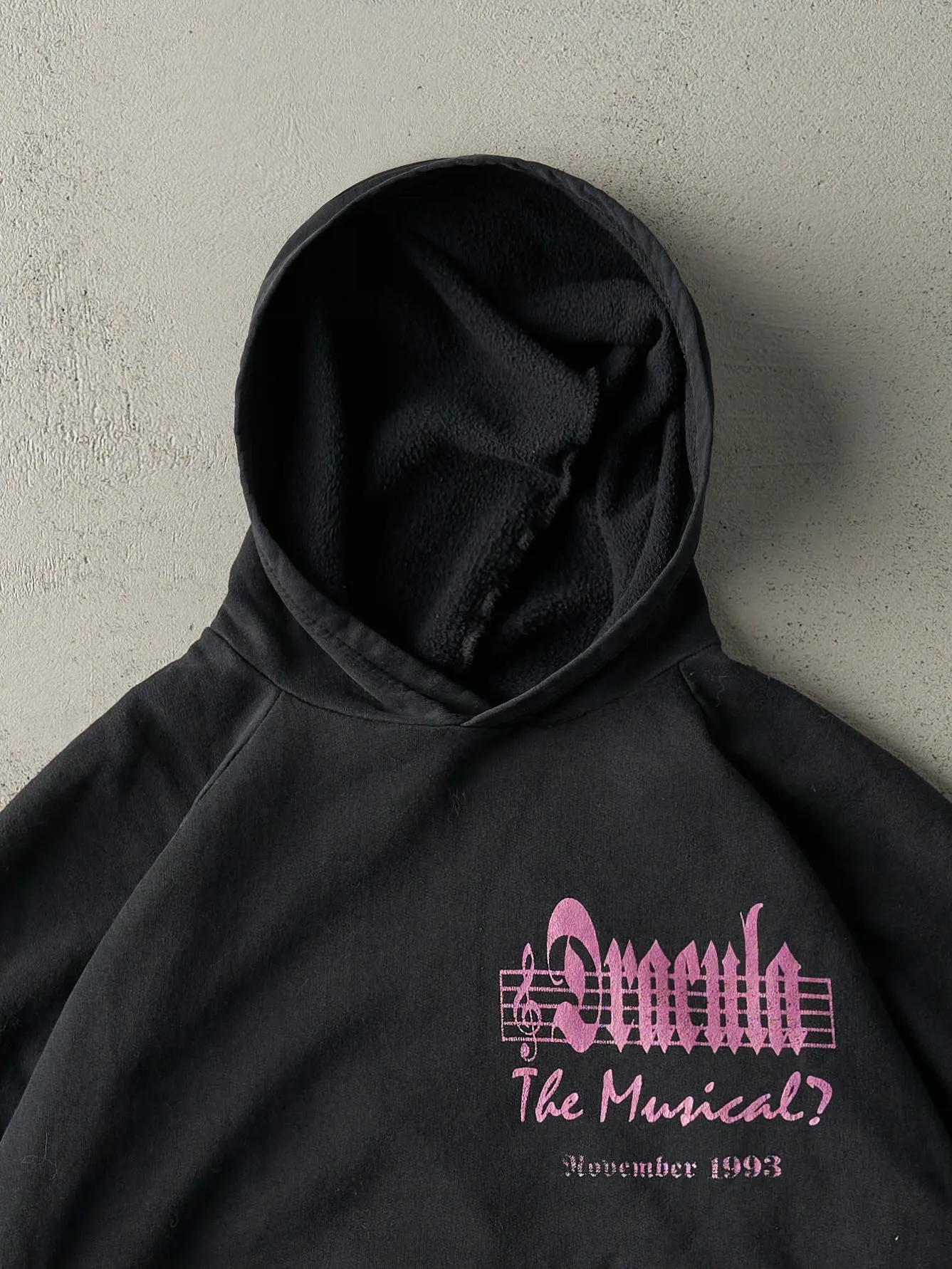 Vintage 93' Black Dracula the Musical Hoodie (L) sold by Rebalance Vintage product image thumbnail 3