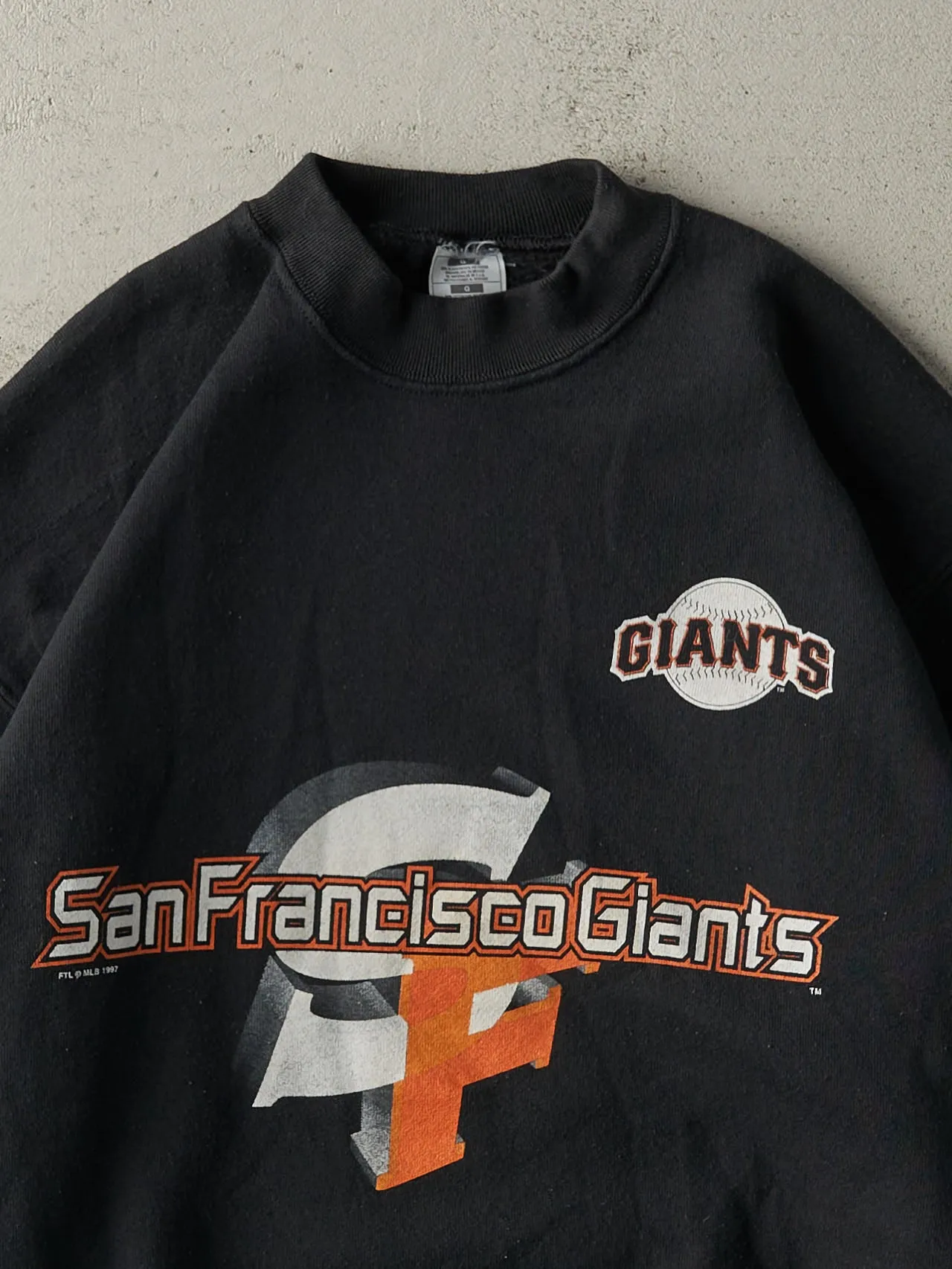 Vintage 97' Black San Francisco Giants Crewneck (M/L) sold by Rebalance Vintage product image thumbnail 2