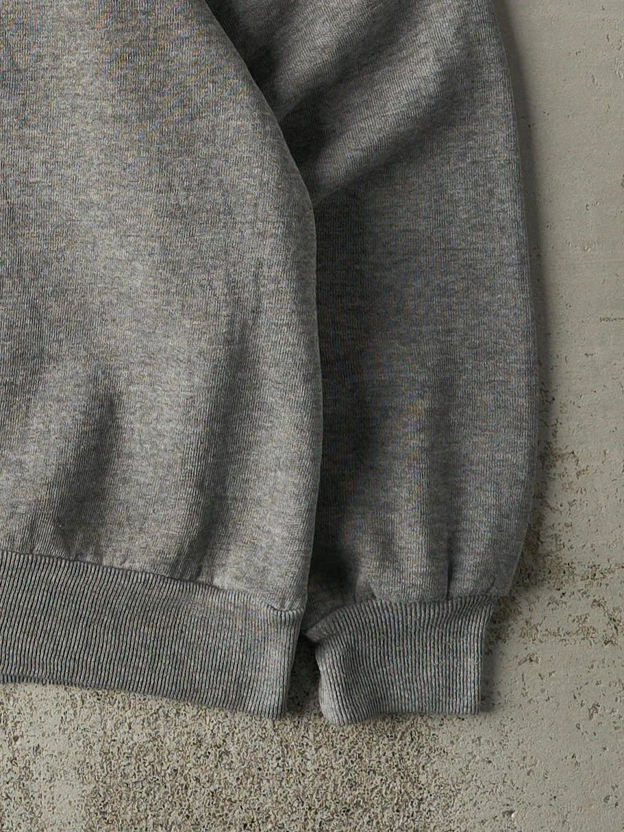 Vintage 90s Grey Blank Crewneck (S/M) sold by Rebalance Vintage product image thumbnail 3