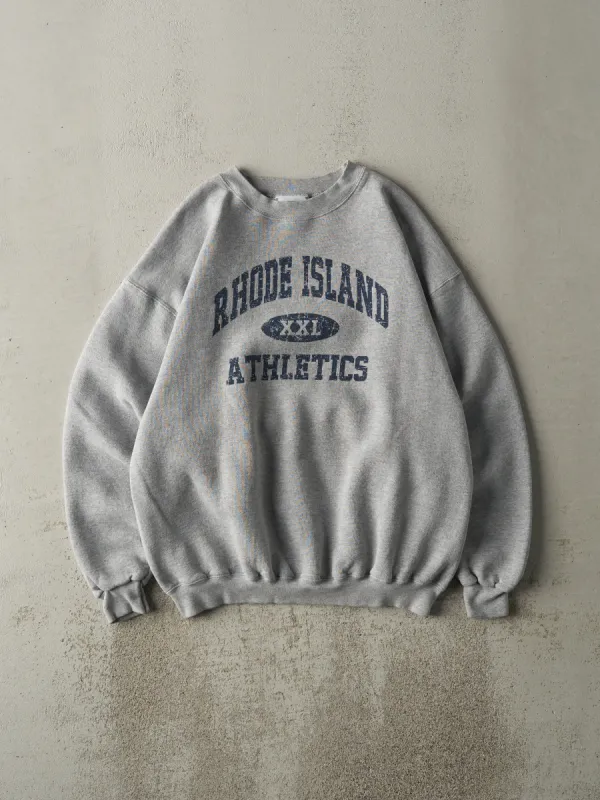 Vintage Y2K Grey Rhode Island Athletics Crewneck (L) made by Rebalance Vintage
