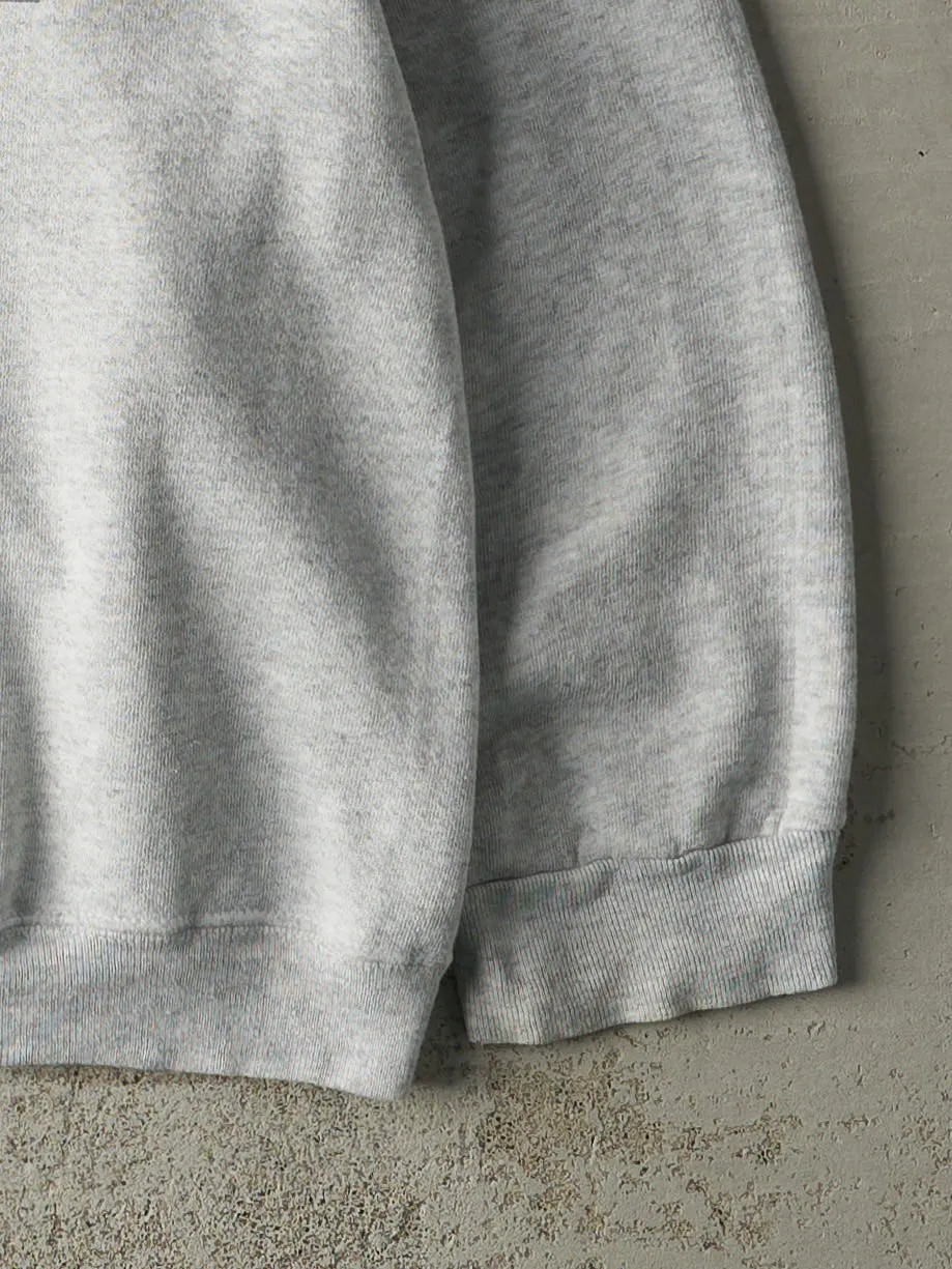 Vintage 90s Heather Grey University of Notre Dame Hoodie (L) sold by Rebalance Vintage product image thumbnail 3