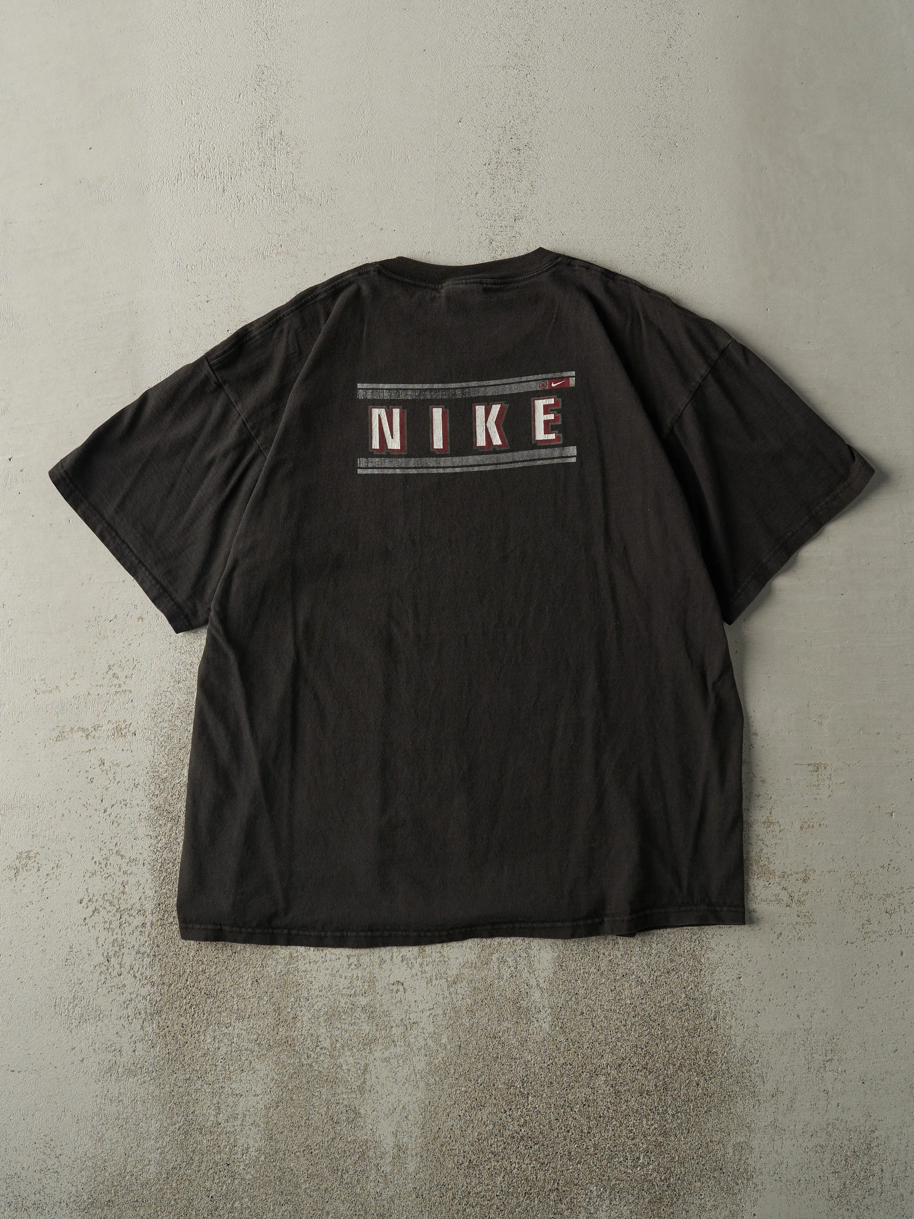 Vintage 90s Black Nike Logo Tee (L) sold by Rebalance Vintage product image thumbnail 2