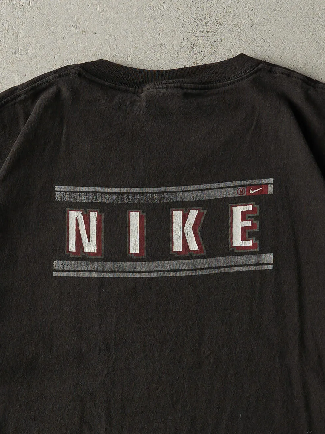 Vintage 90s Black Nike Logo Tee (L) sold by Rebalance Vintage product image thumbnail 4