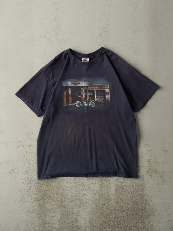 Vintage 00' Navy Blue Orlando Florida Harley Davidson Tee (M/L) sold by Rebalance Vintage