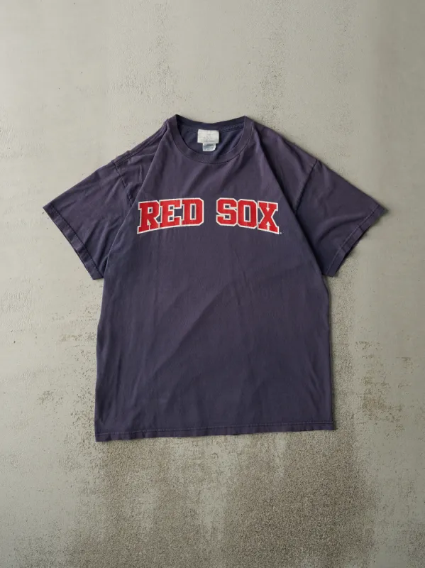 Vintage 02' Navy Blue Boston Red Sox x Adidas Tee (L) sold by Rebalance Vintage