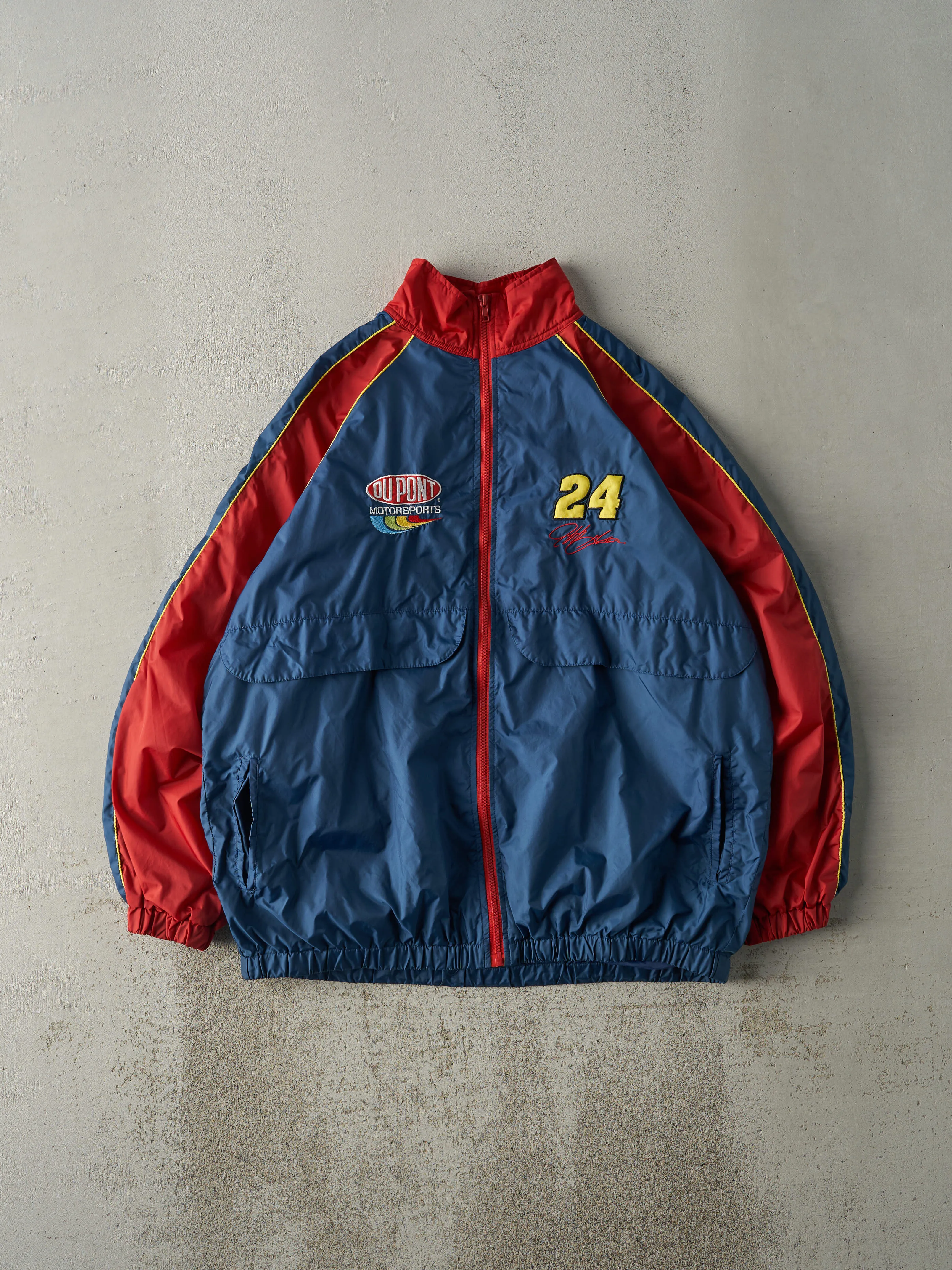 Vintage Y2K Blue & Red Jeff Gordon Nascar Racing Nylon Jacket (L) sold by Rebalance Vintage