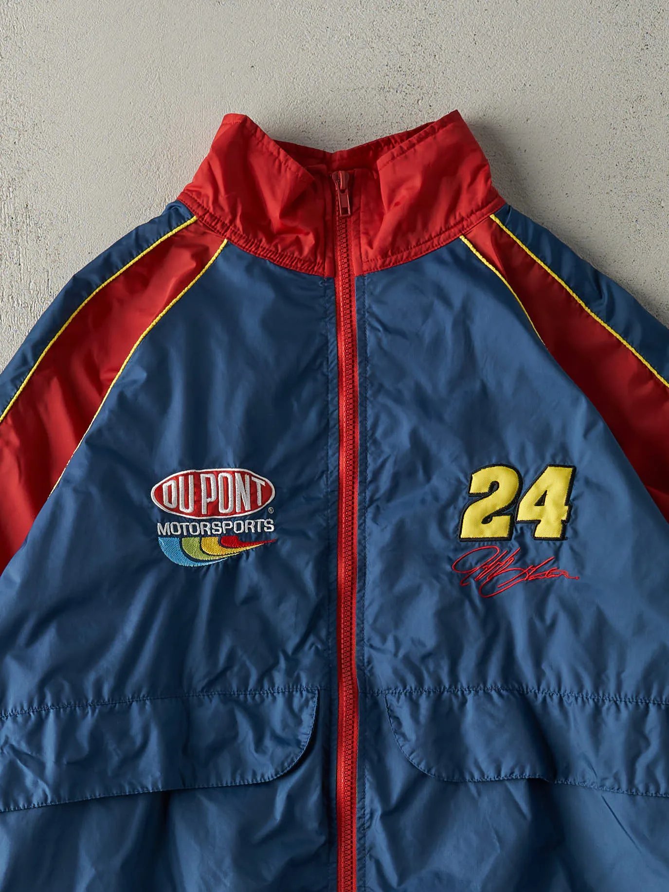 Vintage Y2K Blue & Red Jeff Gordon Nascar Racing Nylon Jacket (L) sold by Rebalance Vintage product image thumbnail 3
