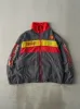 Vintage 90s Grey, Red & Yellow Shell Racing Jacket (XXL) sold by Rebalance Vintage