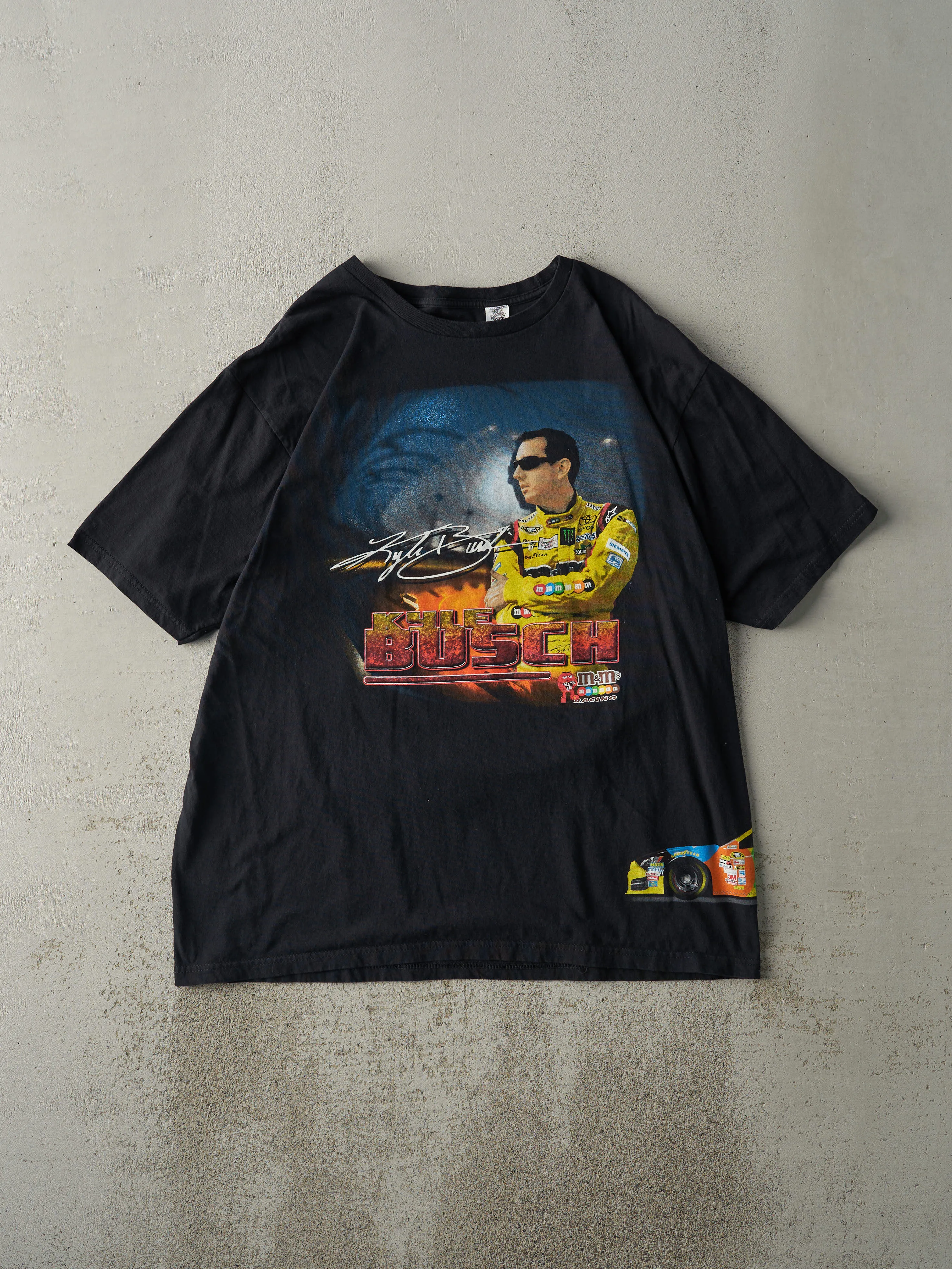 Vintage 12' Black M&M Kyle Busch Nascar Racing Tee (M/L) sold by Rebalance Vintage