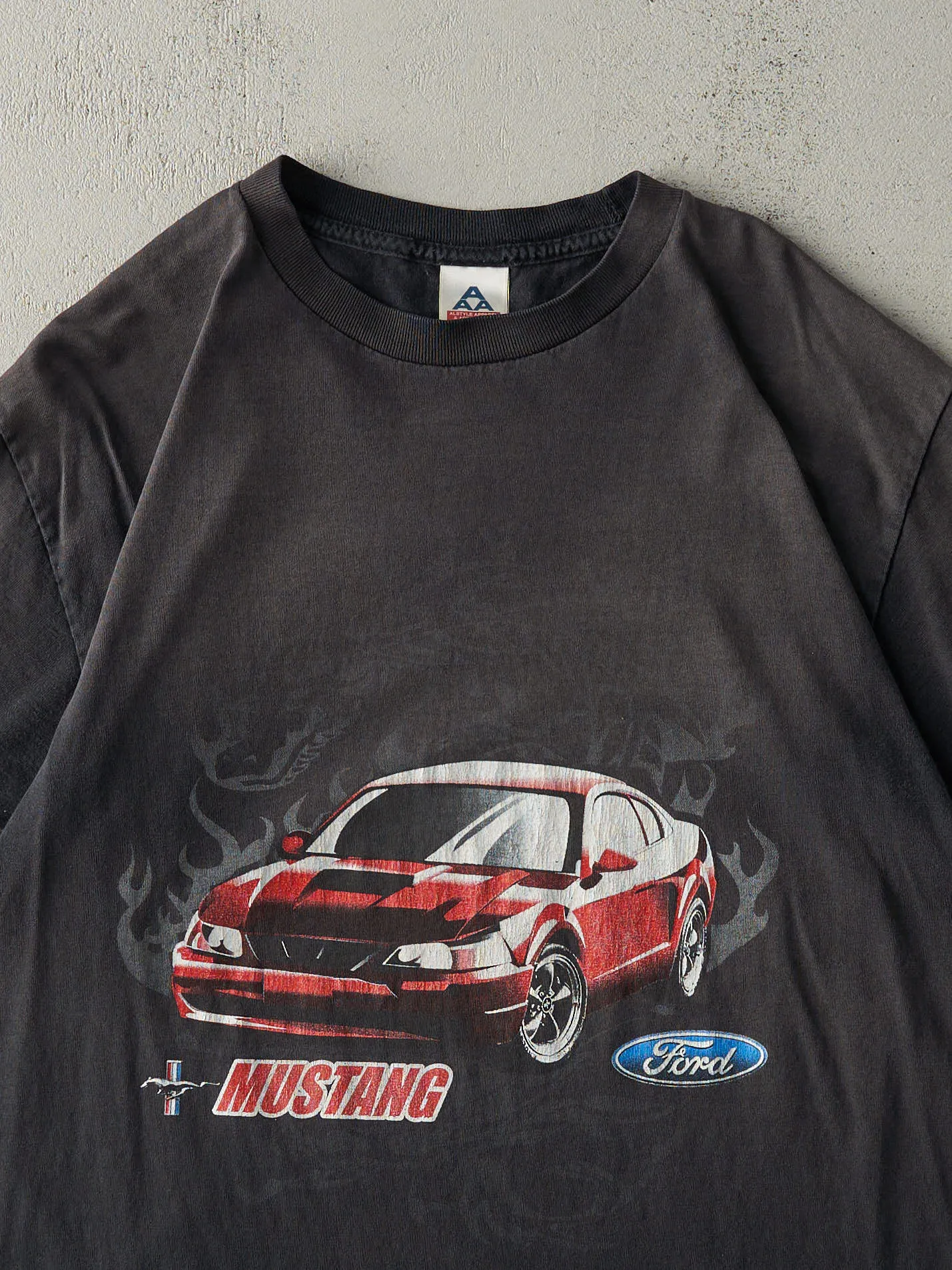 Vintage Y2K Faded Black Ford Mustang Tee (M/L) sold by Rebalance Vintage product image thumbnail 2