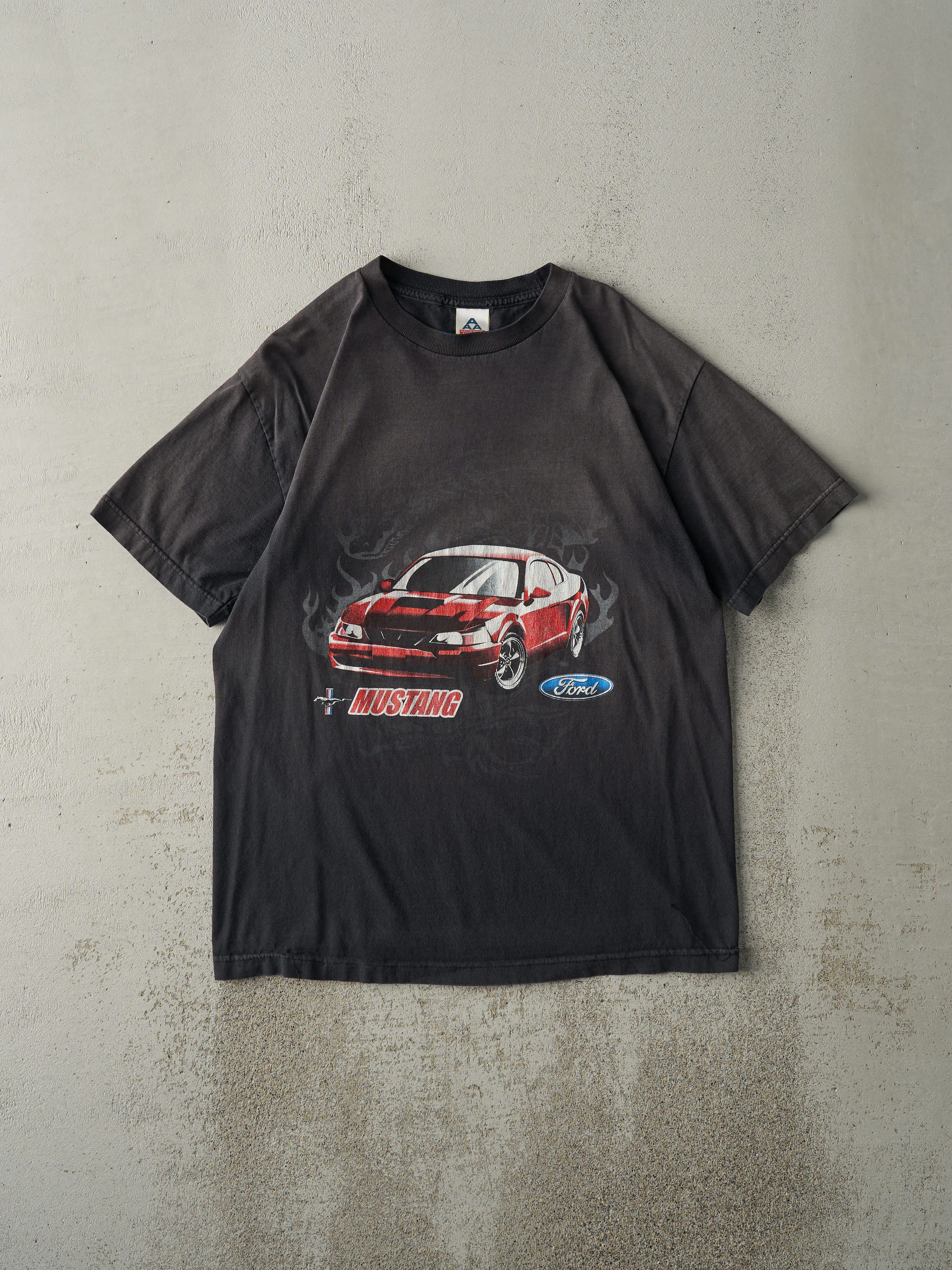 Vintage Y2K Faded Black Ford Mustang Tee (M/L) sold by Rebalance Vintage