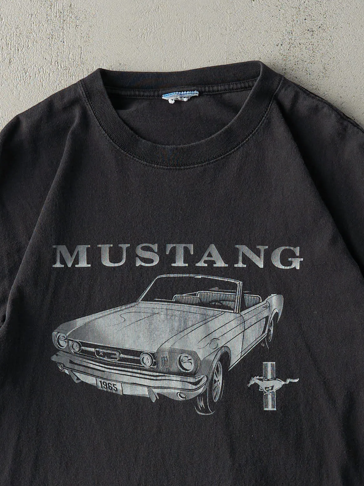 Vintage 90s Faded Black Mustang Car Tee (M/L) sold by Rebalance Vintage product image thumbnail 2