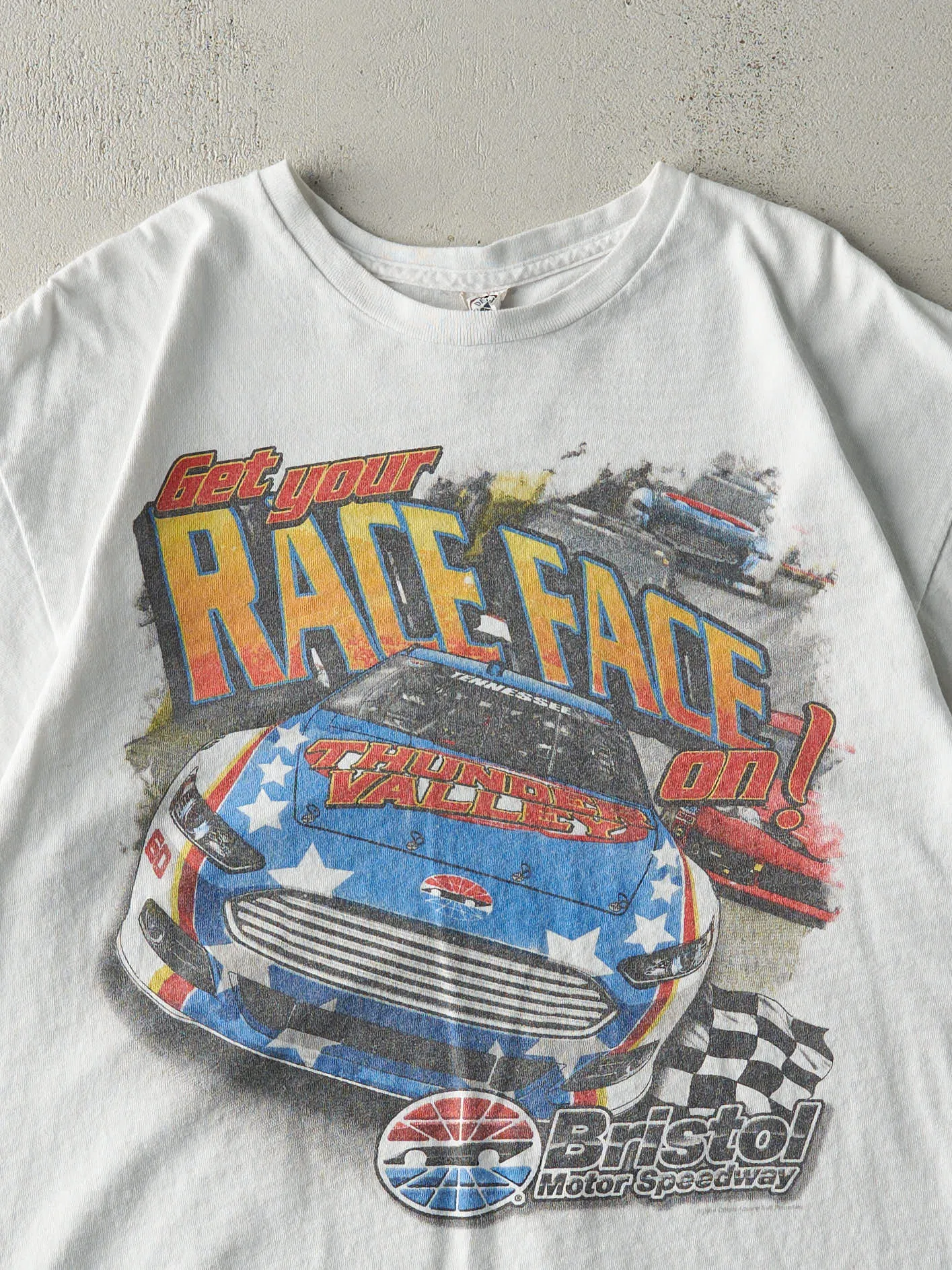 14' White Bristol Motors Speedway Racing Tee (M/L) sold by Rebalance Vintage product image thumbnail 2
