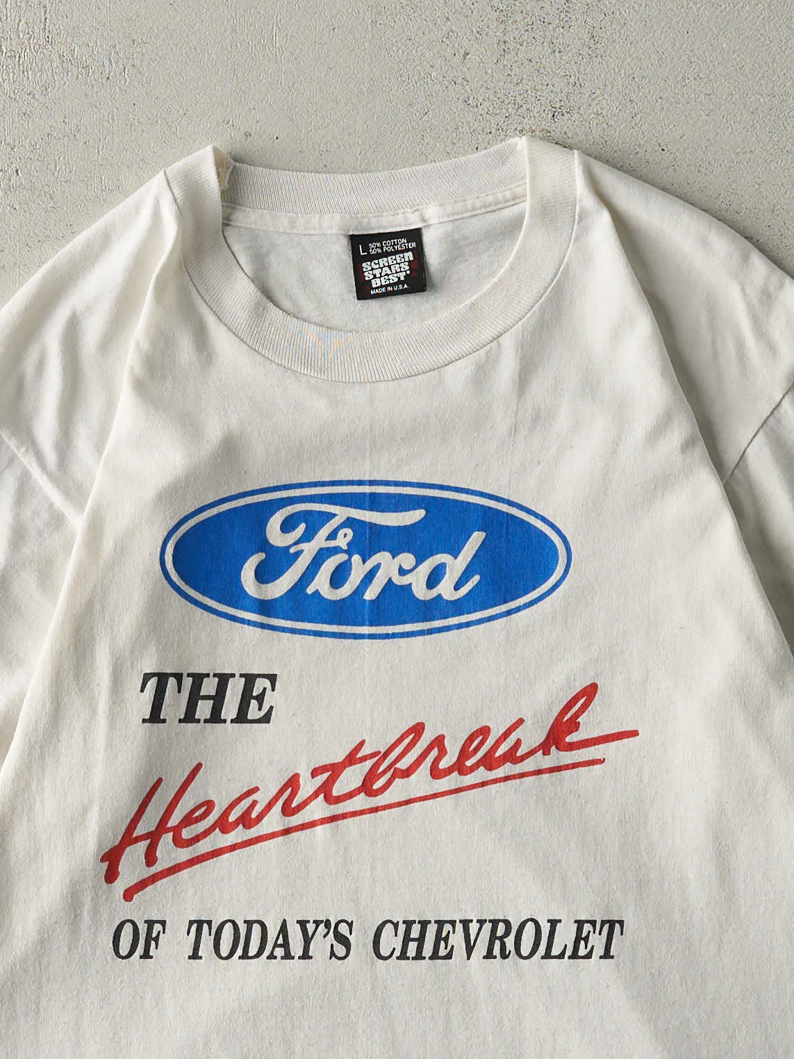 Vintage 90s White Ford Slogan Single Stitch Tee (M) sold by Rebalance Vintage product image thumbnail 2