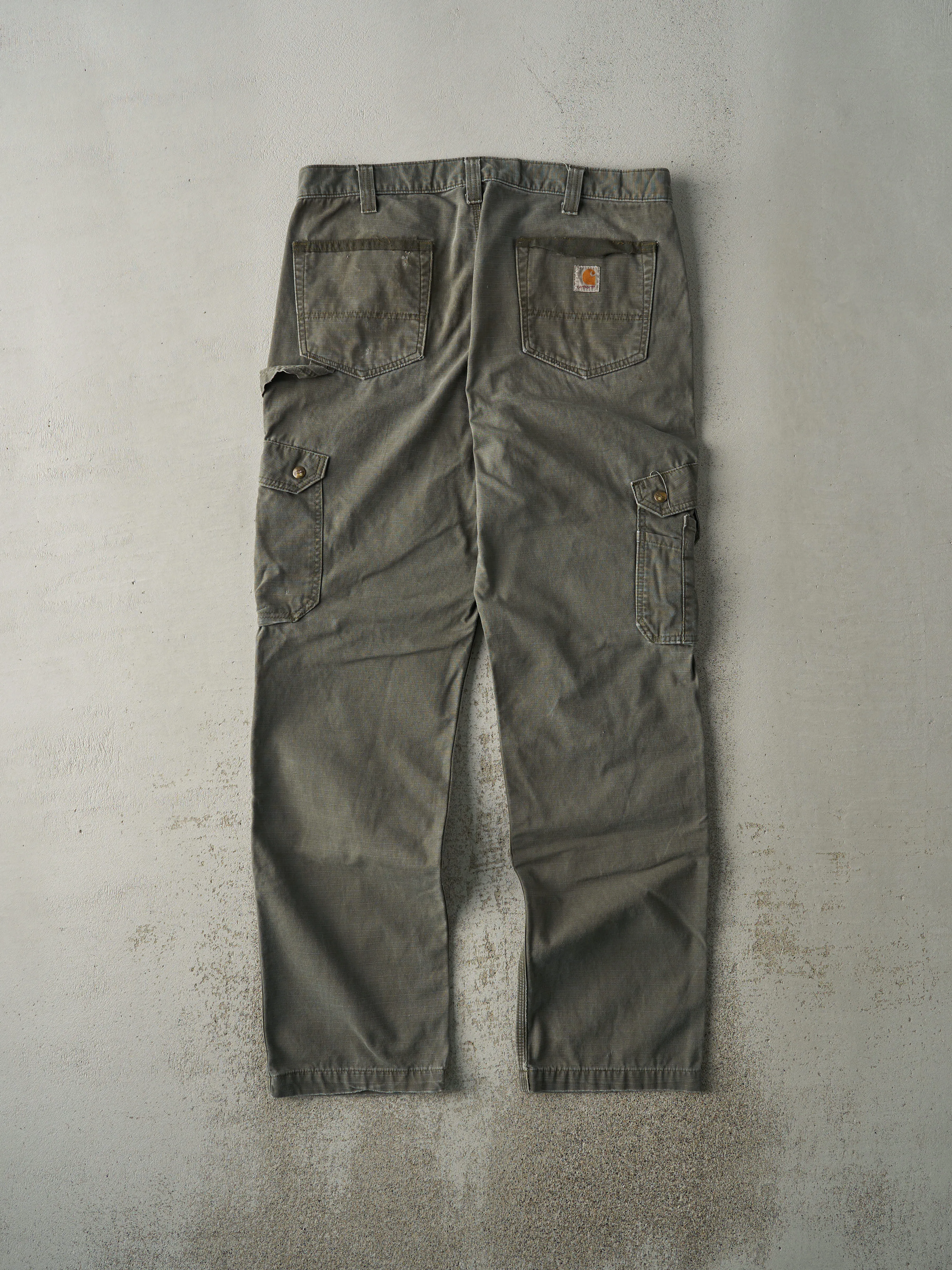 Vintage Y2K Green Carhartt Double Knee Cargo Pants (36.5x33.5) sold by Rebalance Vintage product image thumbnail 3