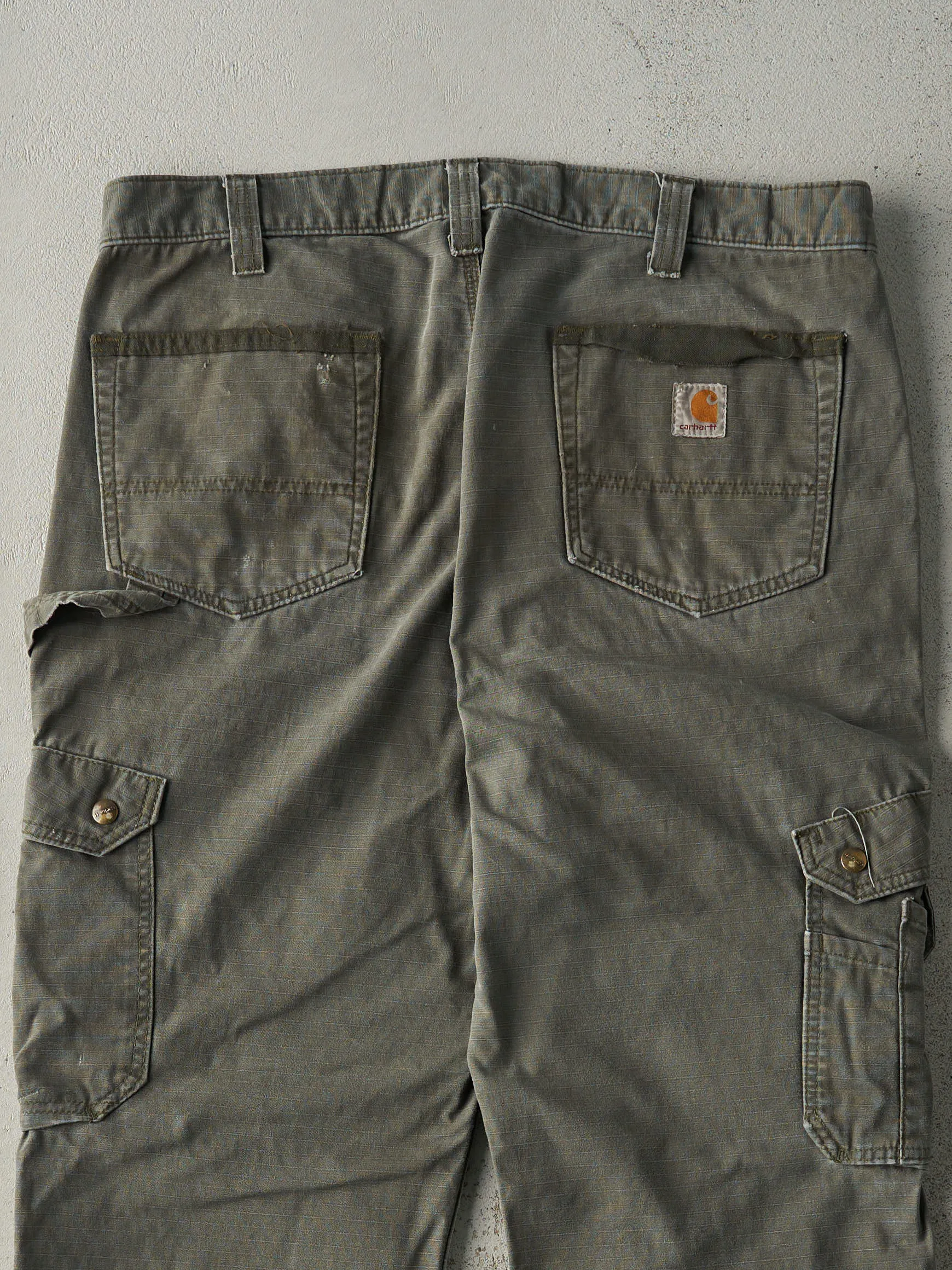 Vintage Y2K Green Carhartt Double Knee Cargo Pants (36.5x33.5) sold by Rebalance Vintage product image thumbnail 5