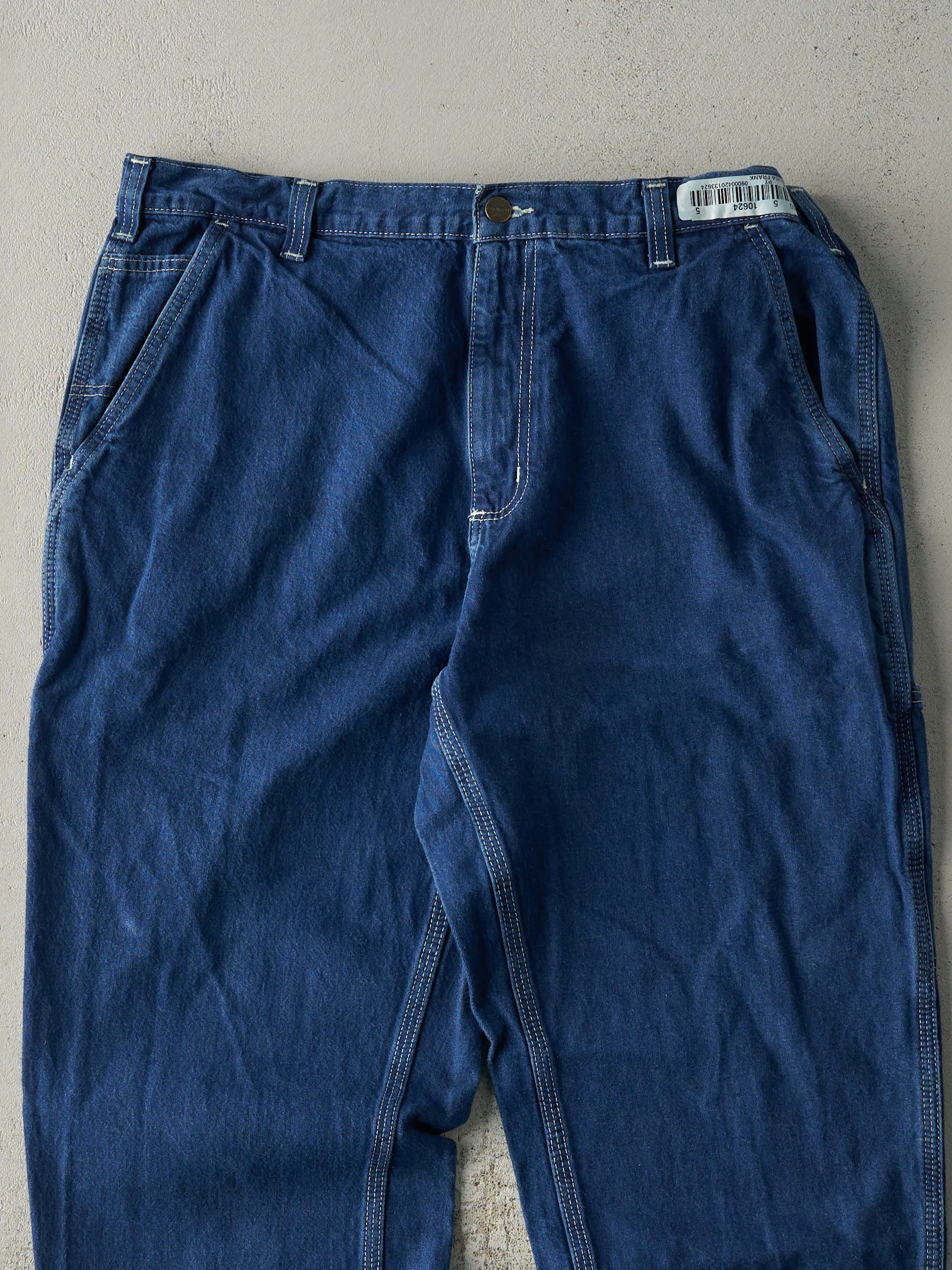 Vintage Y2K Dark Wash Carhartt Dungaree Fit Jeans (36x32) sold by Rebalance Vintage product image thumbnail 4