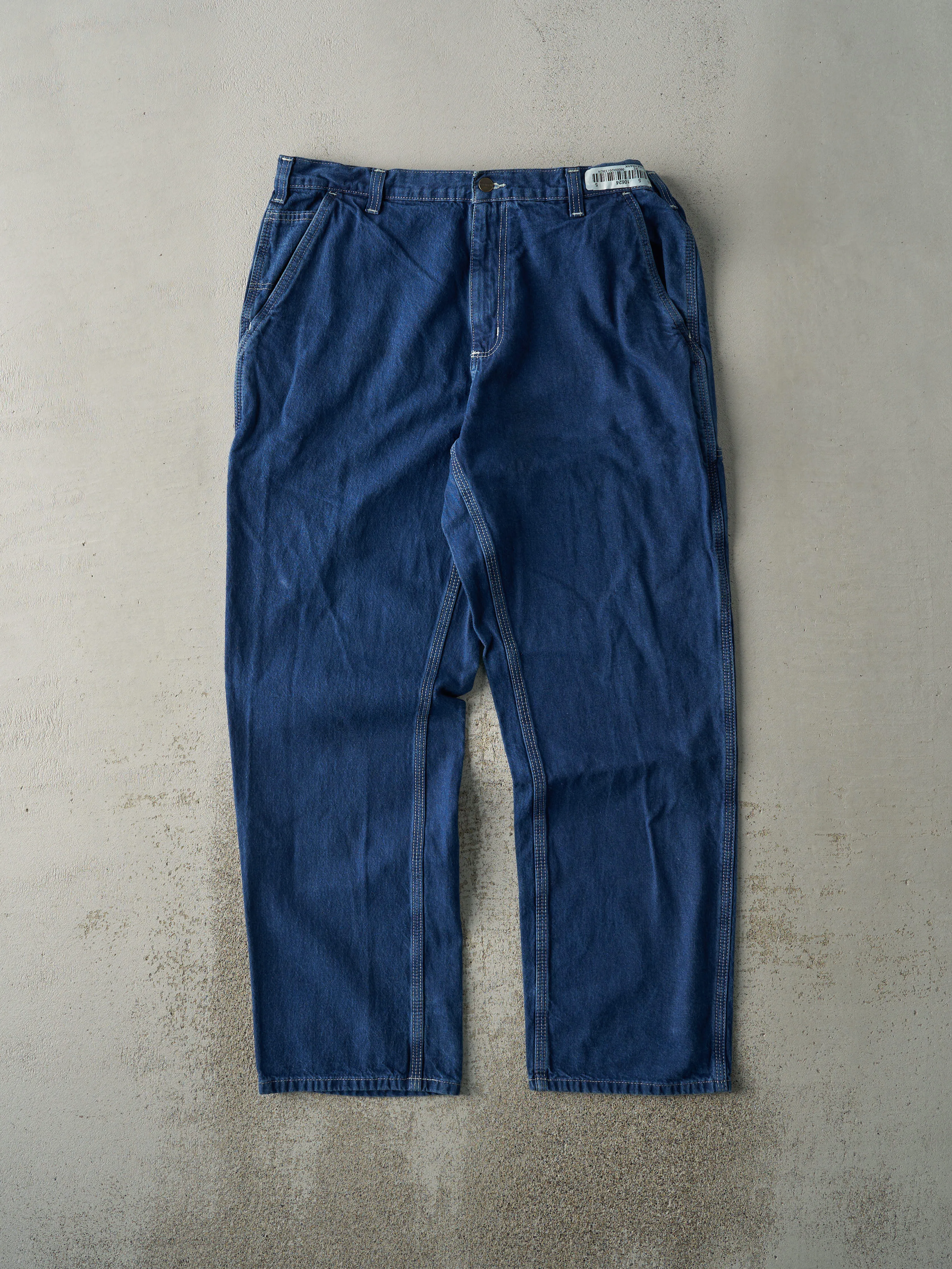 Vintage Y2K Dark Wash Carhartt Dungaree Fit Jeans (36x32) sold by Rebalance Vintage