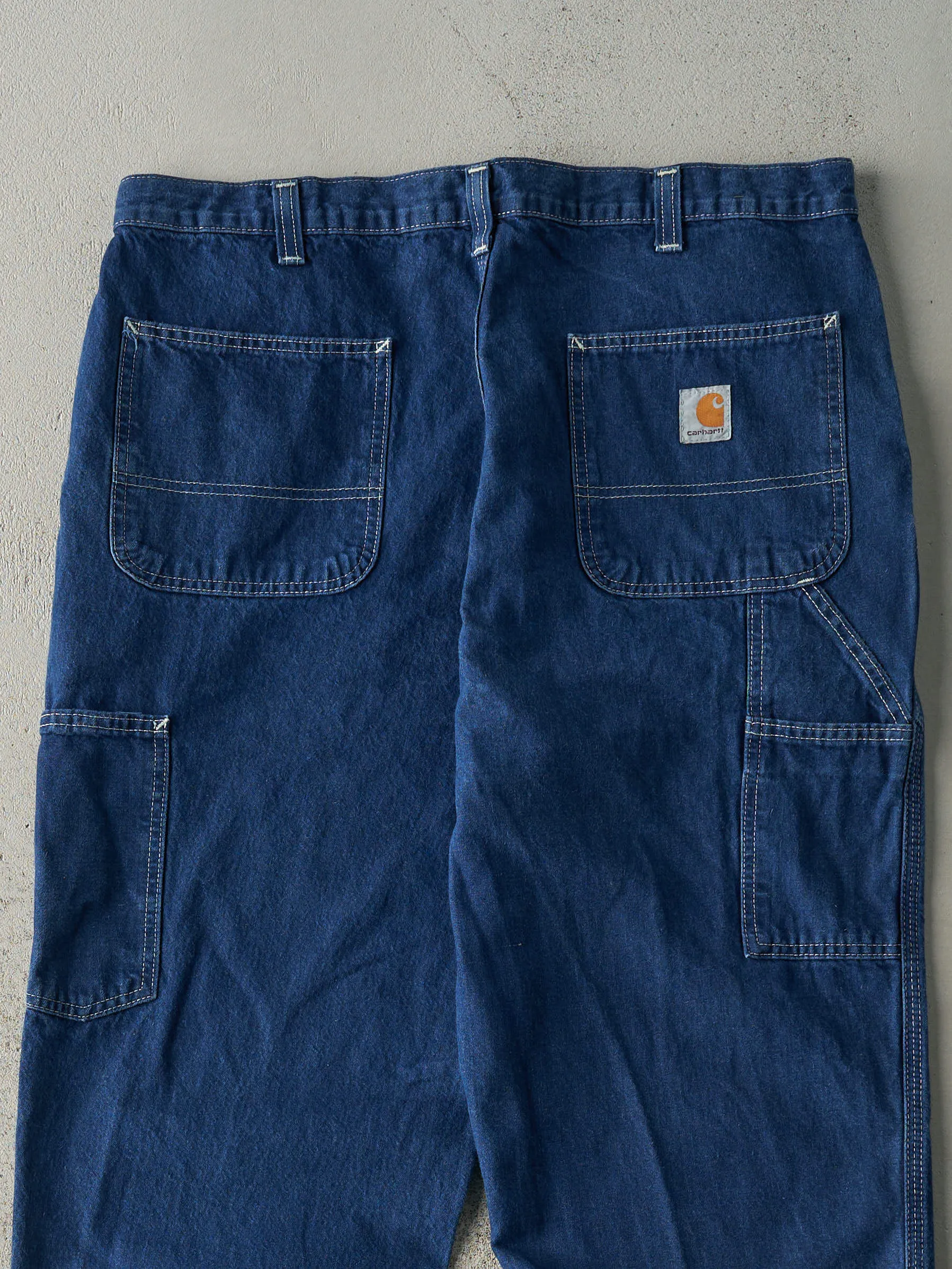 Vintage Y2K Dark Wash Carhartt Dungaree Fit Jeans (36x32) sold by Rebalance Vintage product image thumbnail 5