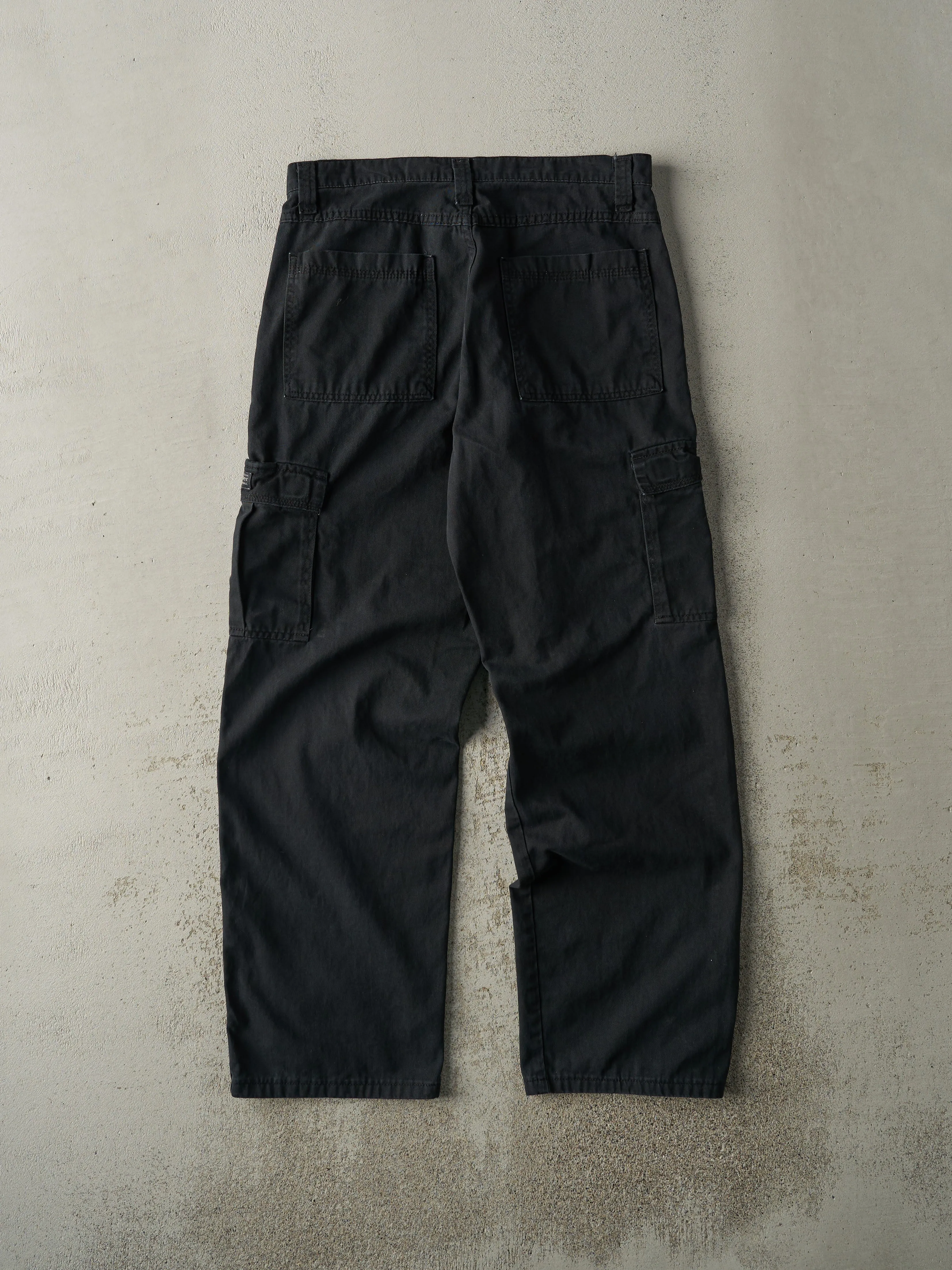 Vintage Y2K Black Wrangler Cargo Work Pants (32x32) sold by Rebalance Vintage product image thumbnail 3
