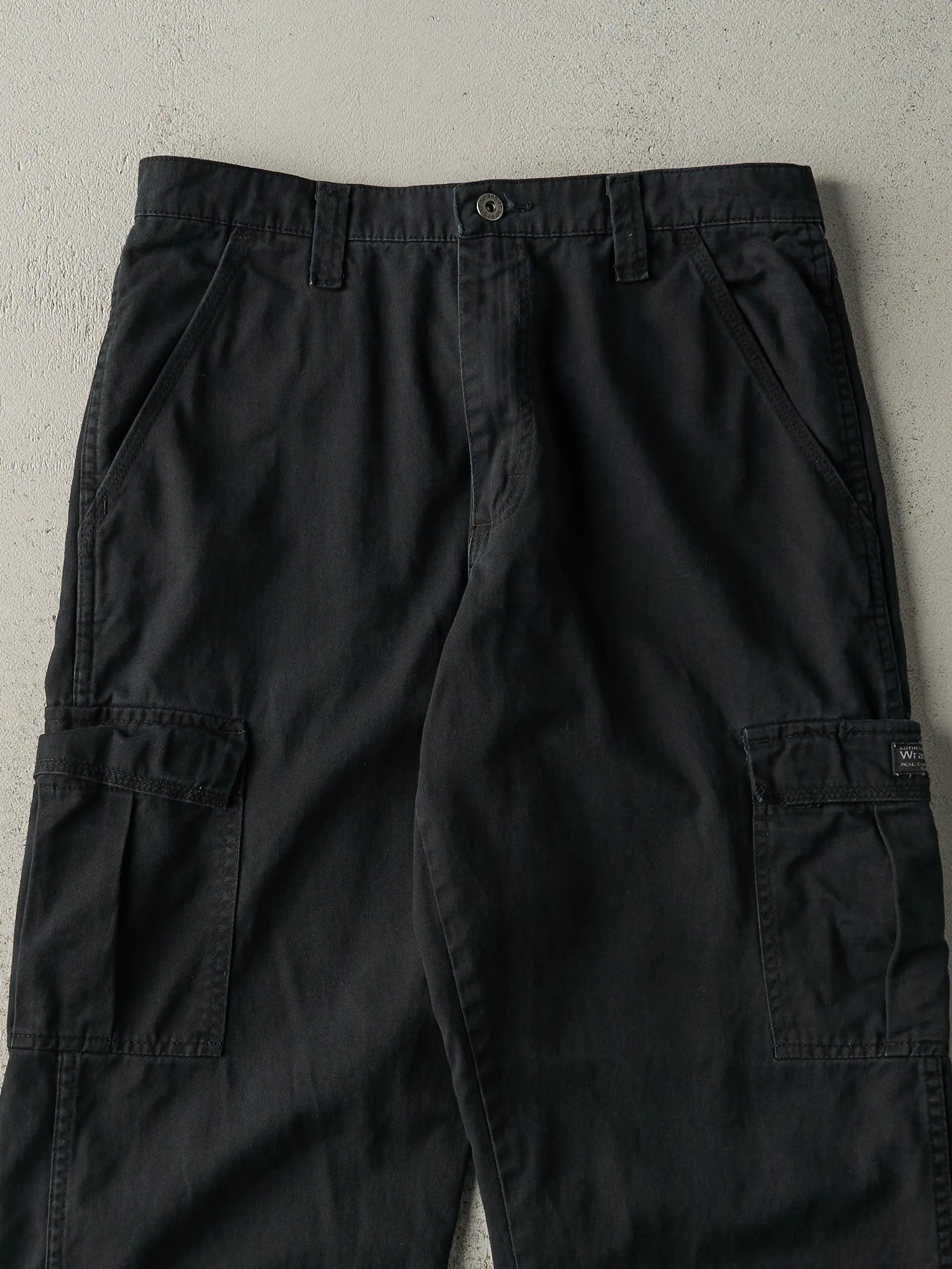 Vintage Y2K Black Wrangler Cargo Work Pants (32x32) sold by Rebalance Vintage product image thumbnail 4