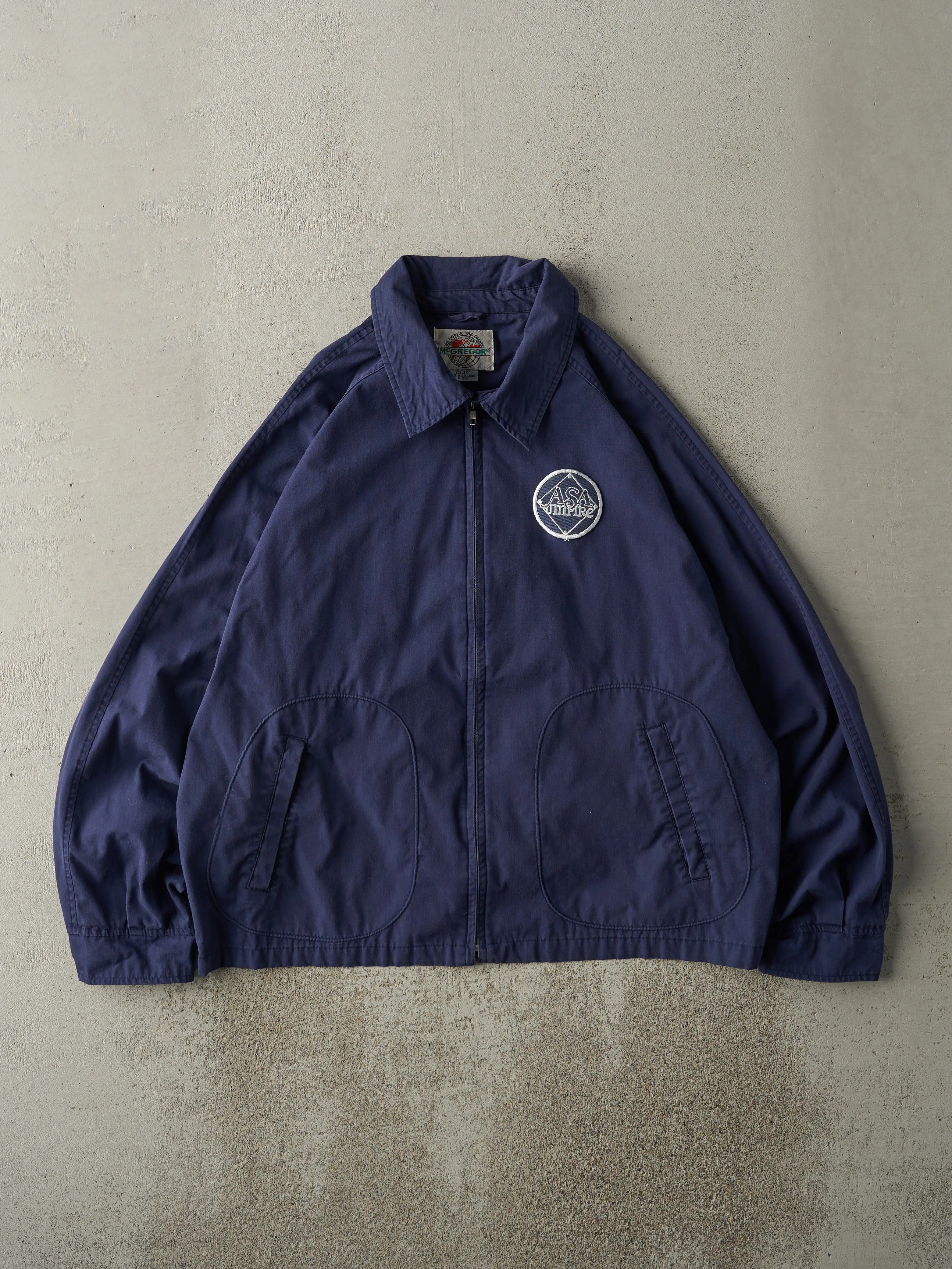 Vintage 90s Navy Blue ASA Umpire Work Jacket (XL) sold by Rebalance Vintage