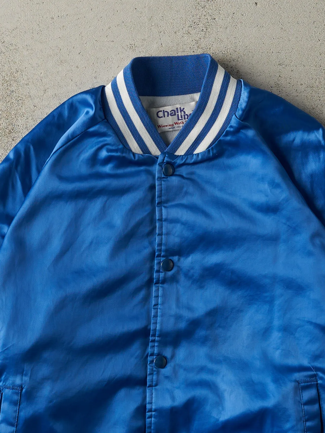 Vintage 80s Blue Kentucky Wildcats Satin Bomber Jacket (L) sold by Rebalance Vintage product image thumbnail 3