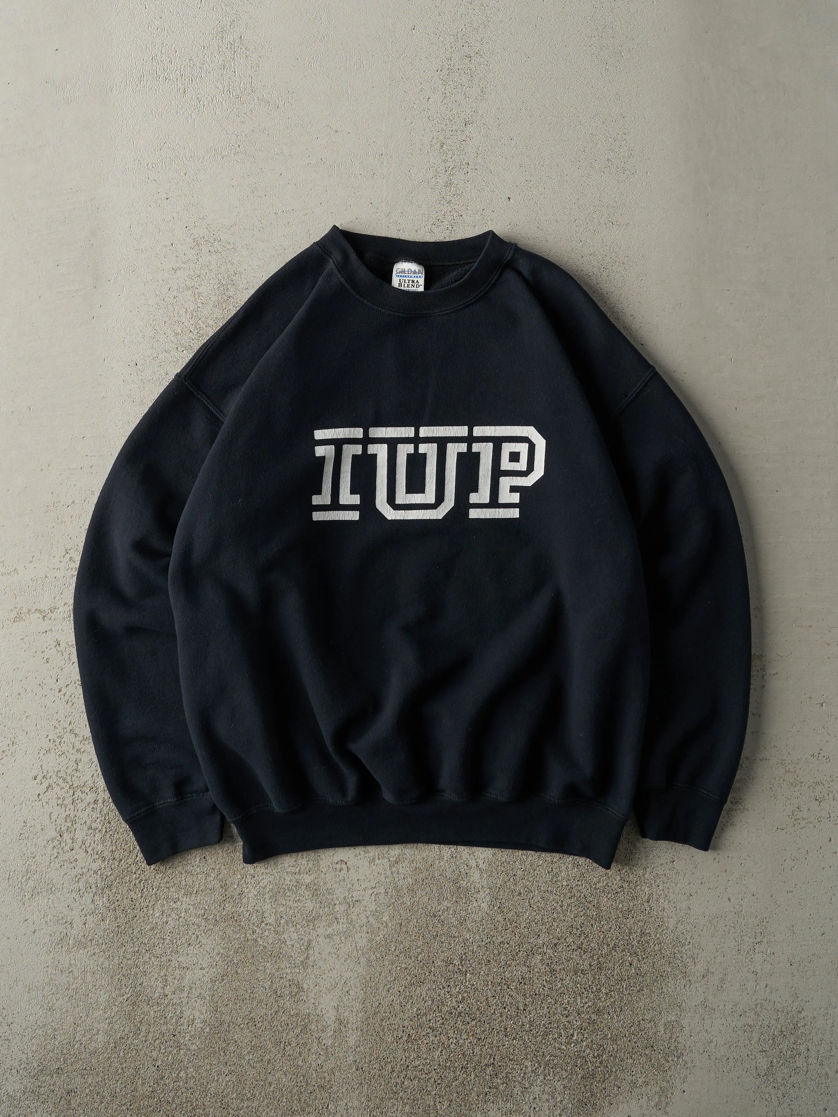 Vintage Y2K Black IUP Crewneck (L) sold by Rebalance Vintage