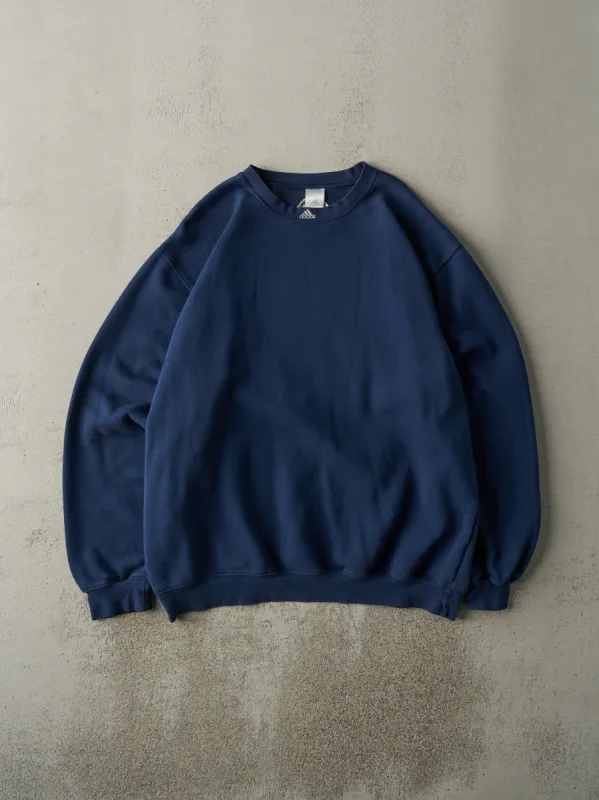 Vintage Y2K Navy Blue Nipissing University Lakers Adidas Crewneck (XL) sold by Rebalance Vintage