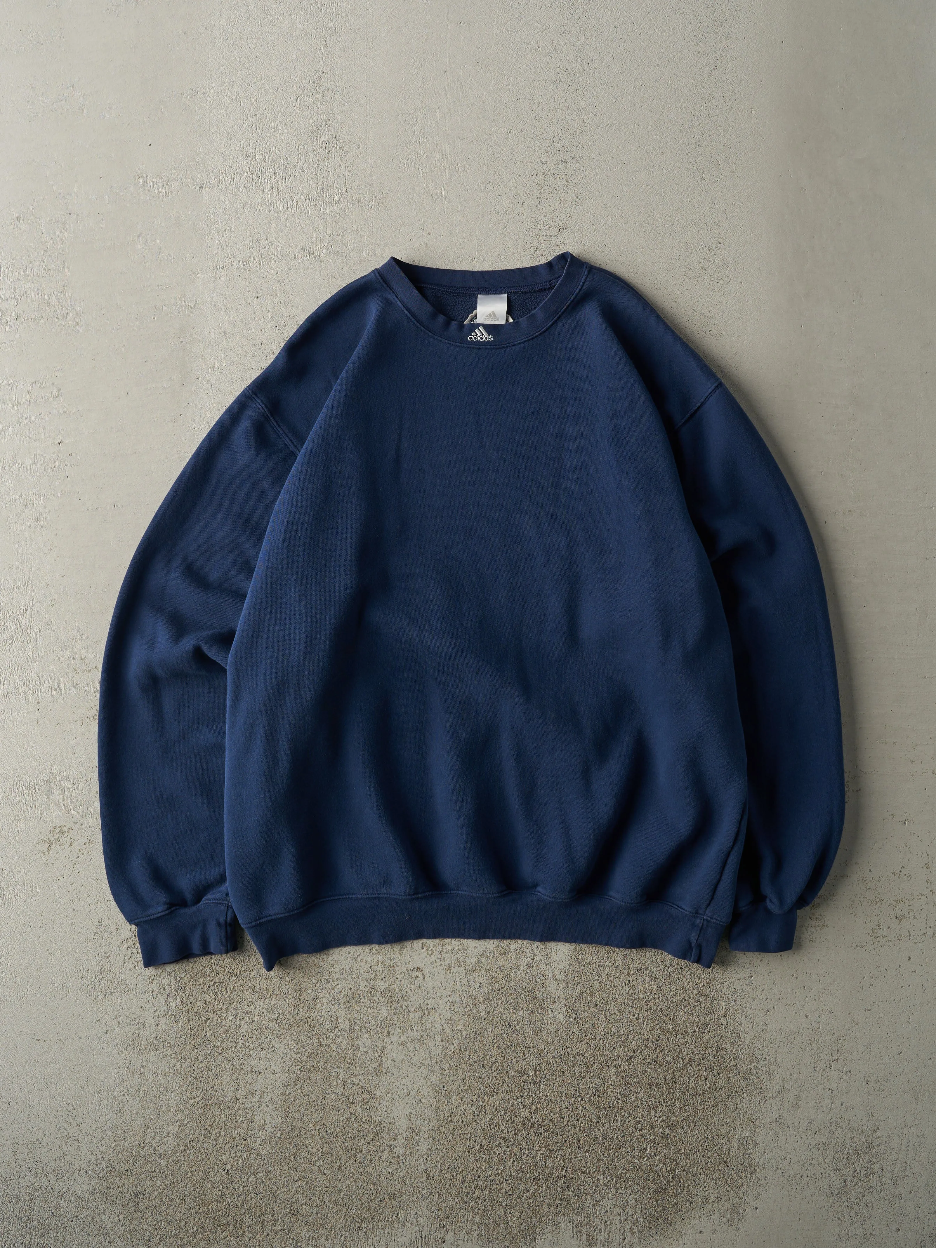 Vintage Y2K Navy Blue Nipissing University Lakers Adidas Crewneck (XL) sold by Rebalance Vintage