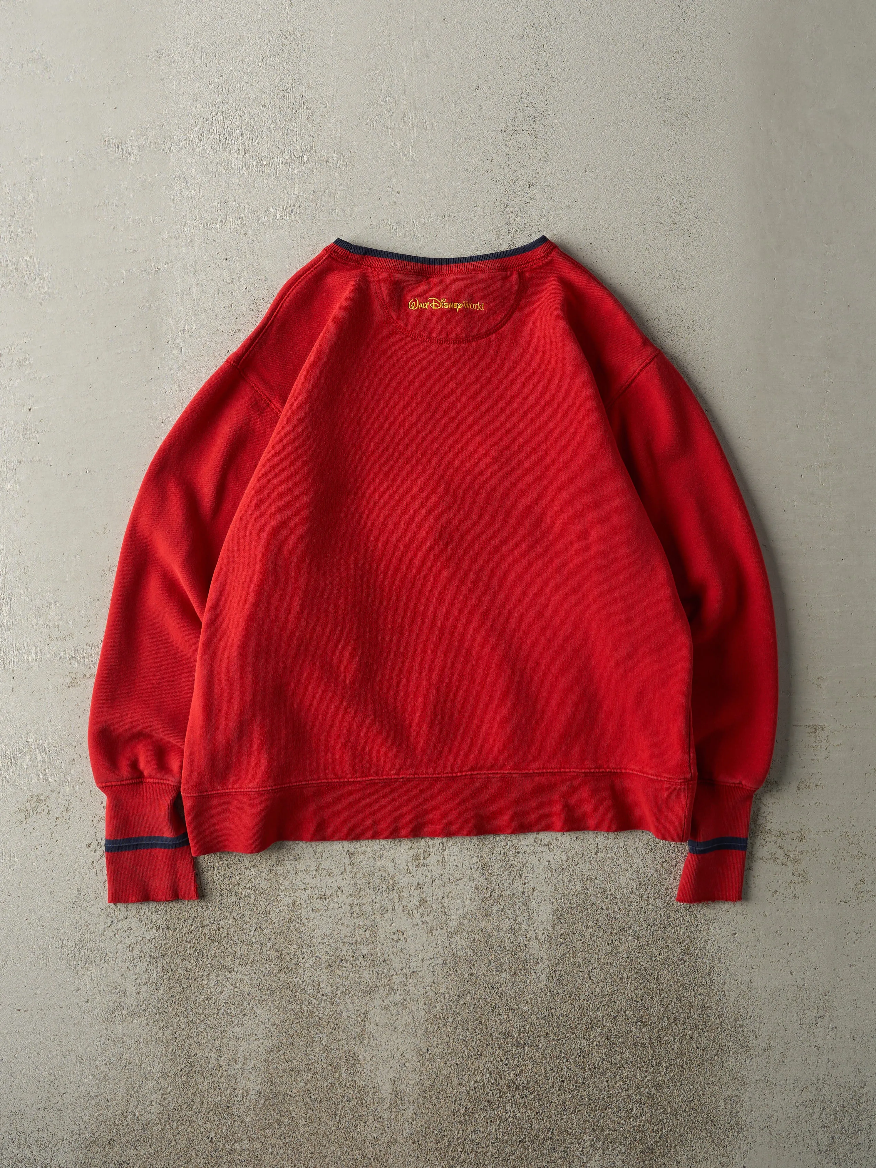 Vintage Y2K Red Embroidered Mickey Mouse Crewneck (M) sold by Rebalance Vintage product image thumbnail 2