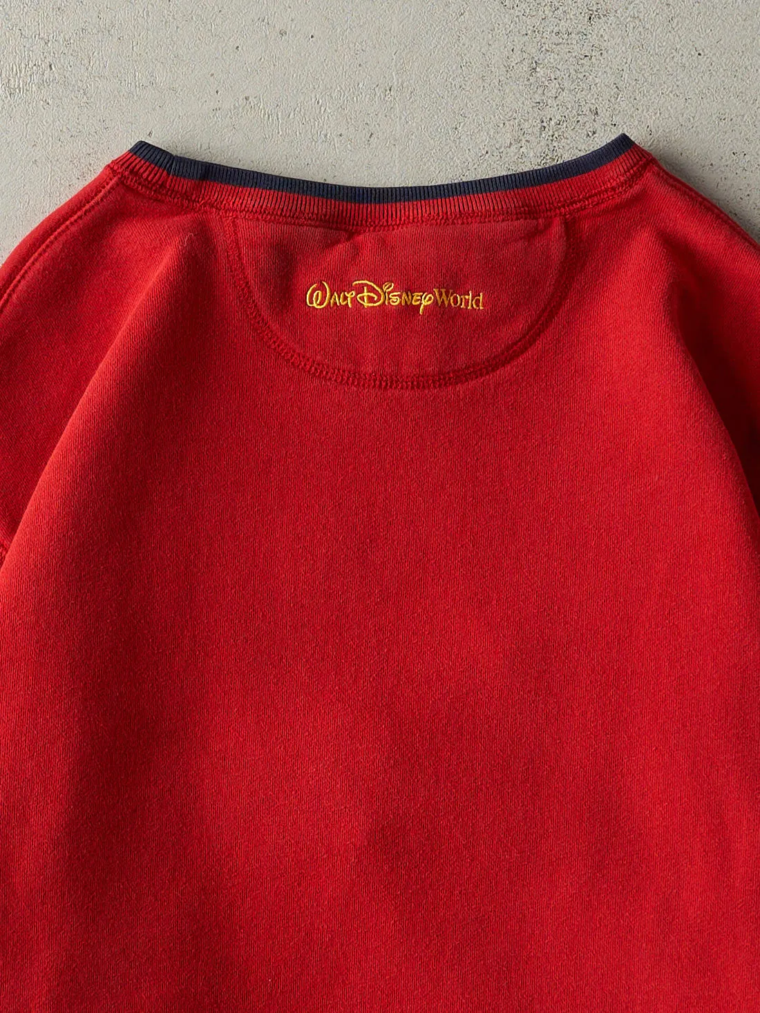 Vintage Y2K Red Embroidered Mickey Mouse Crewneck (M) sold by Rebalance Vintage product image thumbnail 4