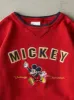 Vintage Y2K Red Embroidered Mickey Mouse Crewneck (M) sold by Rebalance Vintage