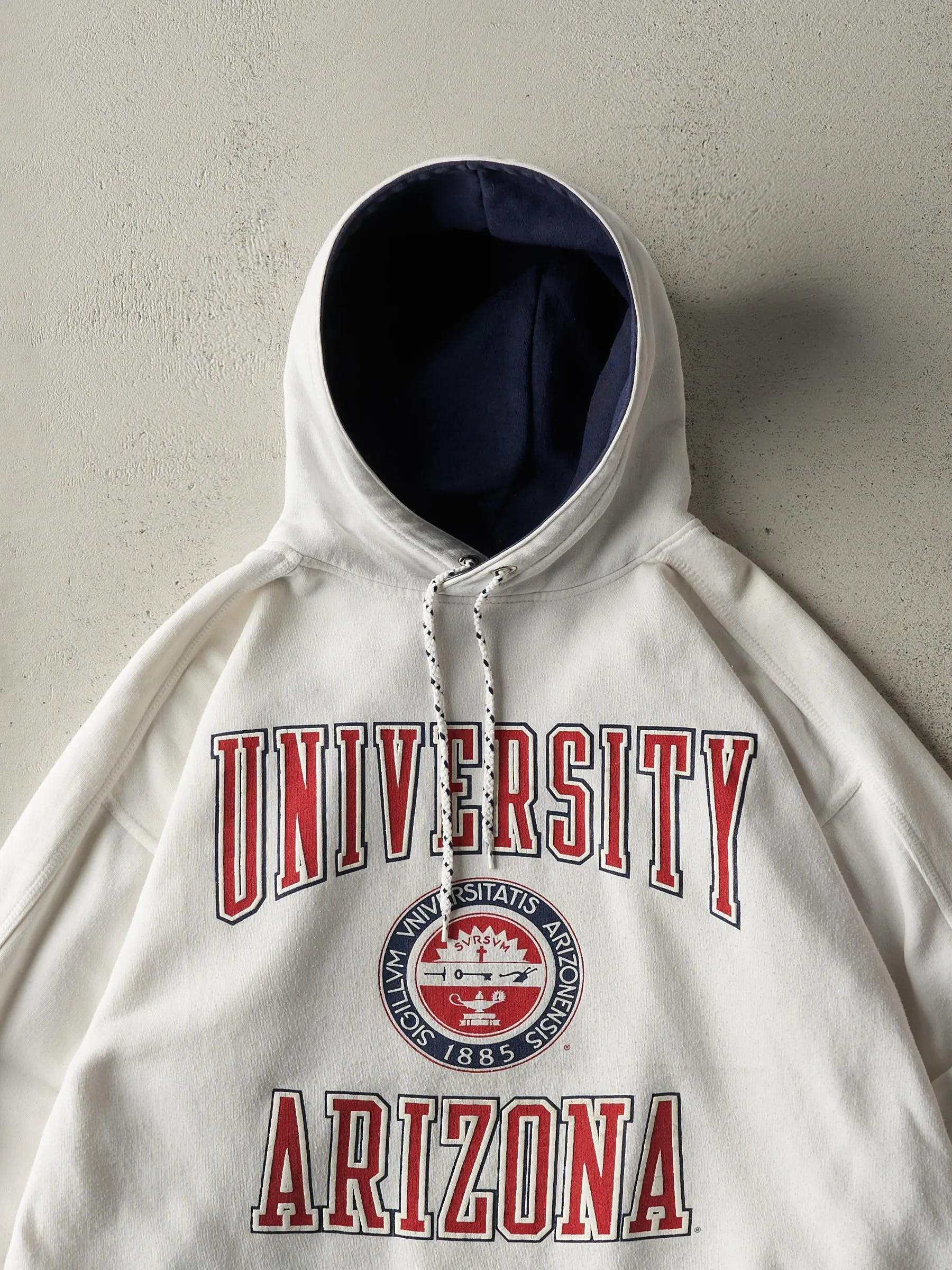 Vintage Y2K White University of Arizona Hoodie (M/L) sold by Rebalance Vintage product image thumbnail 2