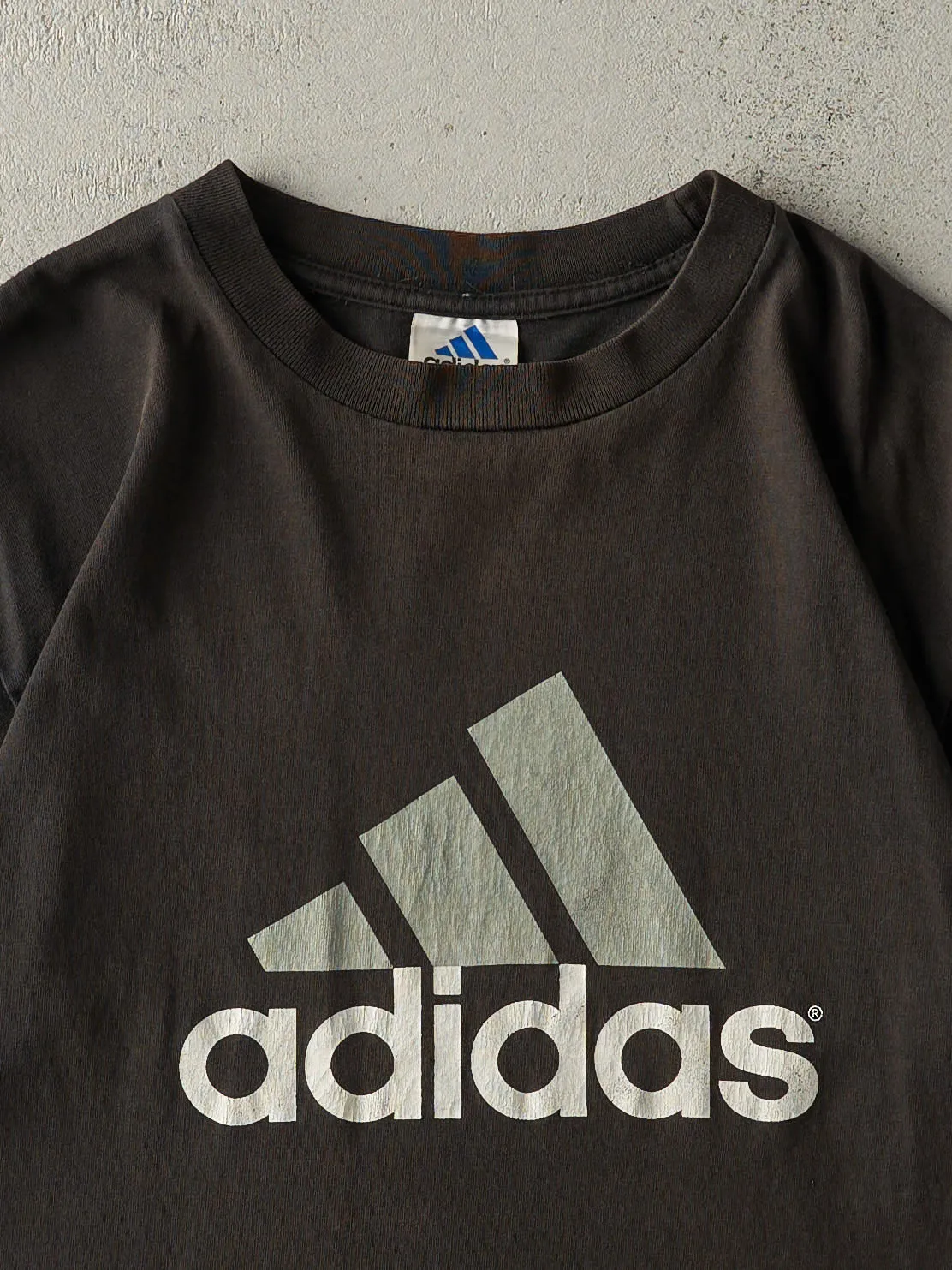 Vintage Y2K Black Adidas Logo Tee (M) sold by Rebalance Vintage product image thumbnail 2