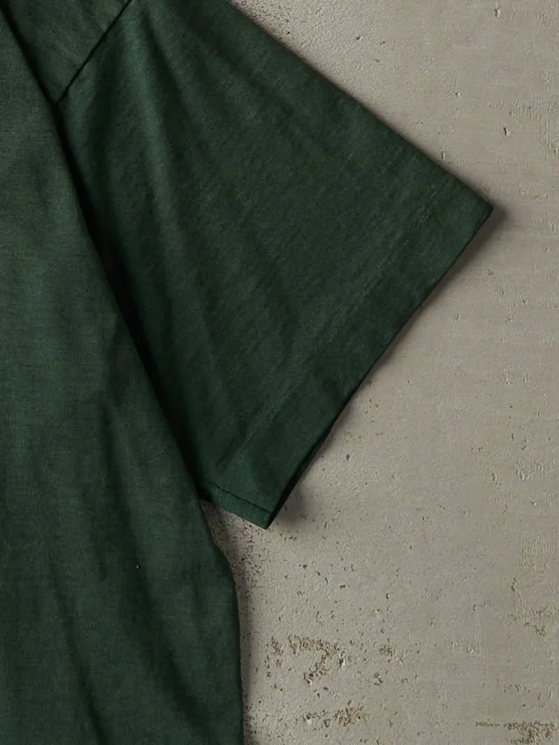 Vintage 90s Green Embroidered Wilberforce Wolves Single Stitch Tee (M) sold by Rebalance Vintage product image thumbnail 3