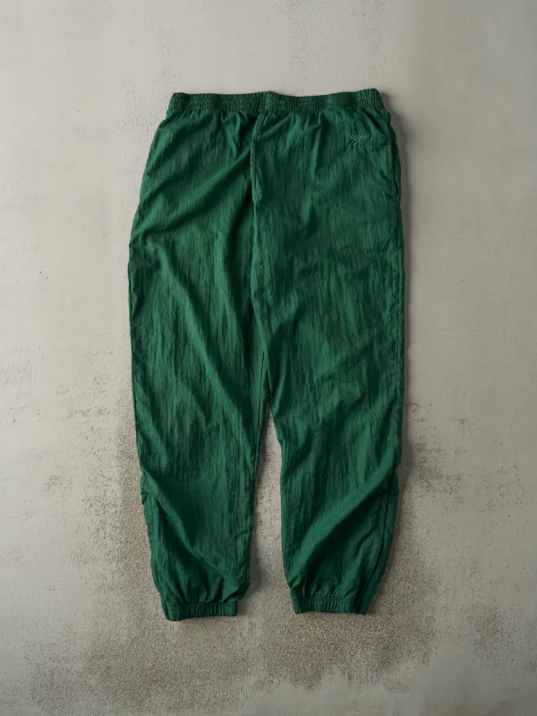 Vintage 90s Green Reebok Embroidered Nylon Track Pants (36x32) sold by Rebalance Vintage