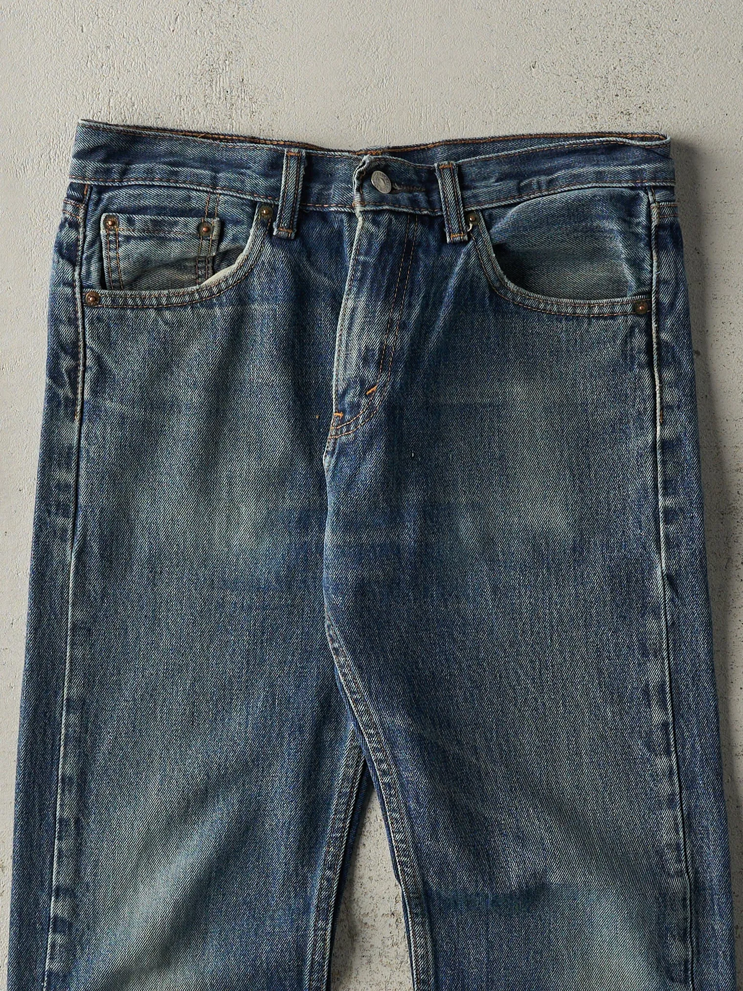 Vintage Y2K Dark Wash Levi's 505 Jeans (32x30) sold by Rebalance Vintage product image thumbnail 4