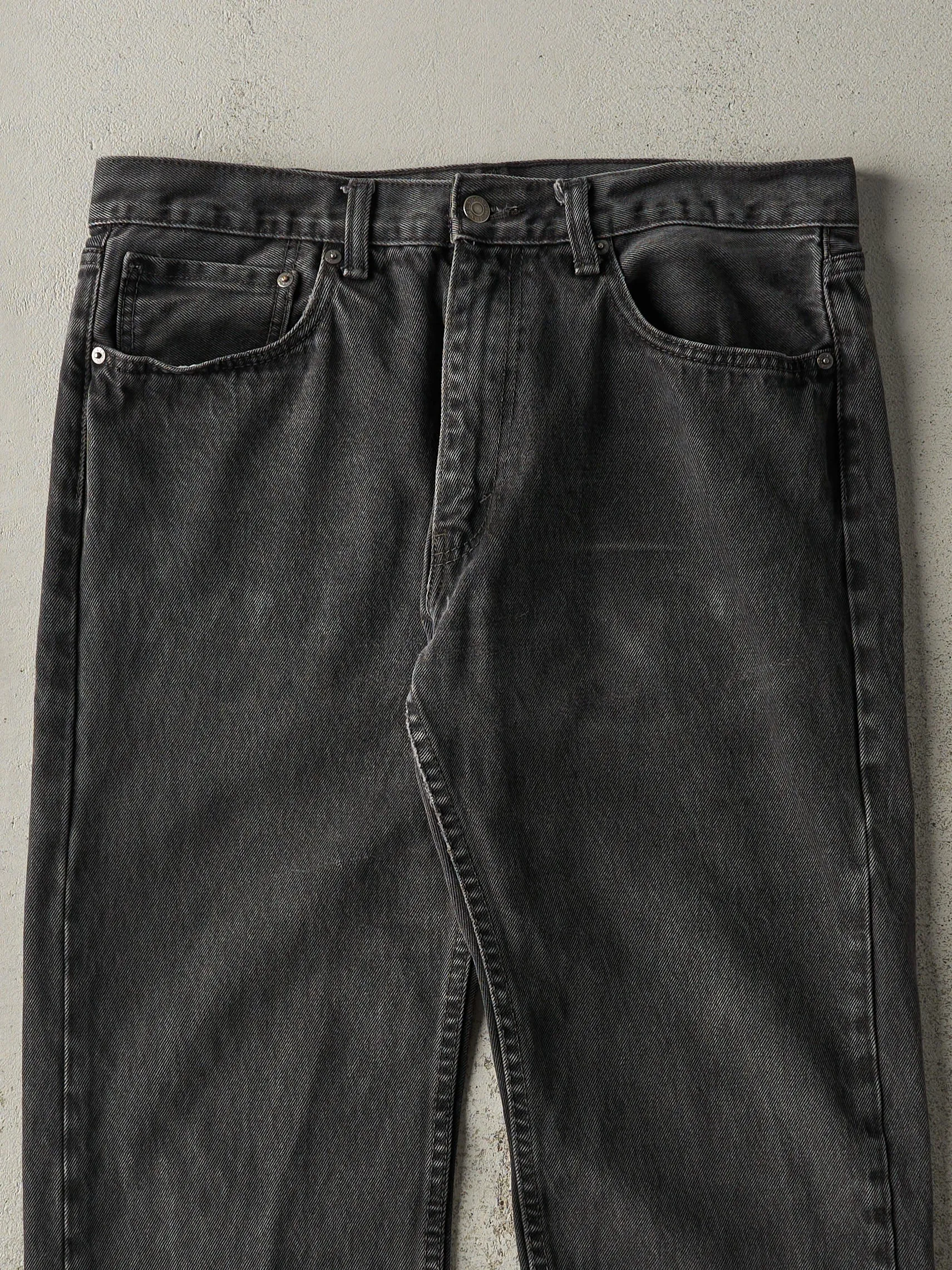 Vintage Y2K Faded Black Levi's 505 Denim Pants (35.5x29) sold by Rebalance Vintage product image thumbnail 4