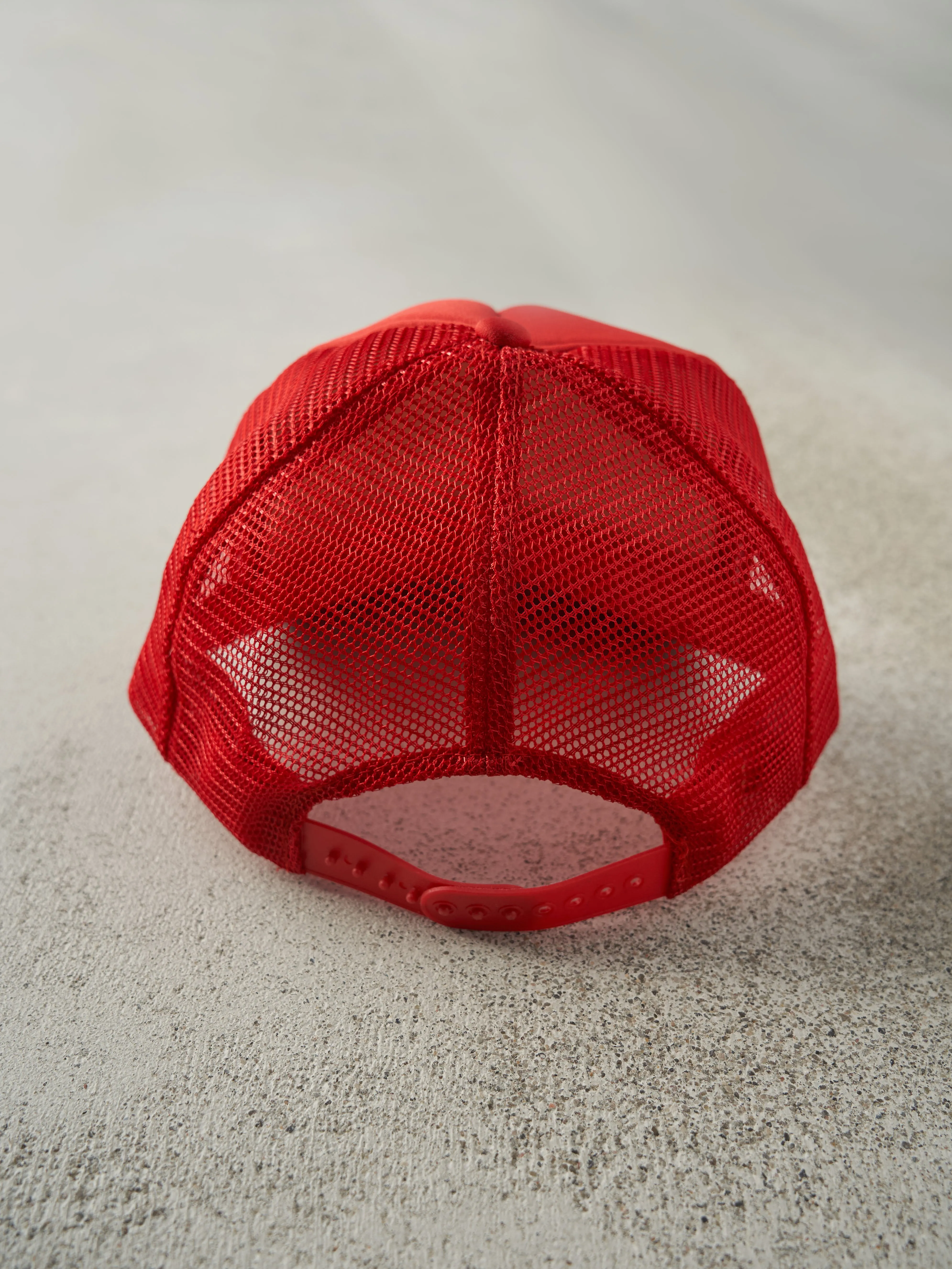 Vintage 80s Red Claude's Radiator Service Foam Trucker Hat sold by Rebalance Vintage product image thumbnail 3