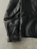 Vintage 90s Black Sears Biker Leather Jacket (M) sold by Rebalance Vintage