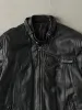 Vintage 90s Black Sears Biker Leather Jacket (M) sold by Rebalance Vintage