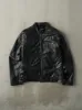 Vintage Y2K Black Spanish Harlem Leather Biker Jacket (S) sold by Rebalance Vintage
