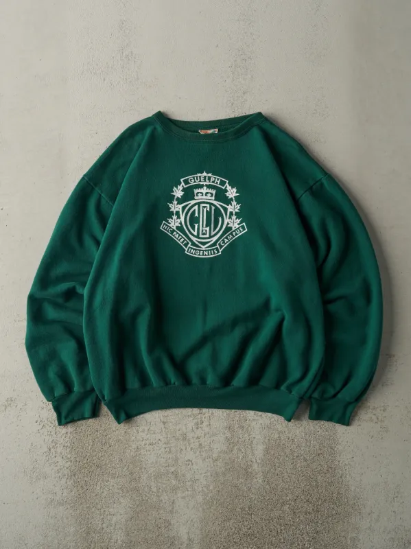 Vintage 80s Green GCVI Guelph Boxy Crewneck (L/XL) sold by Rebalance Vintage