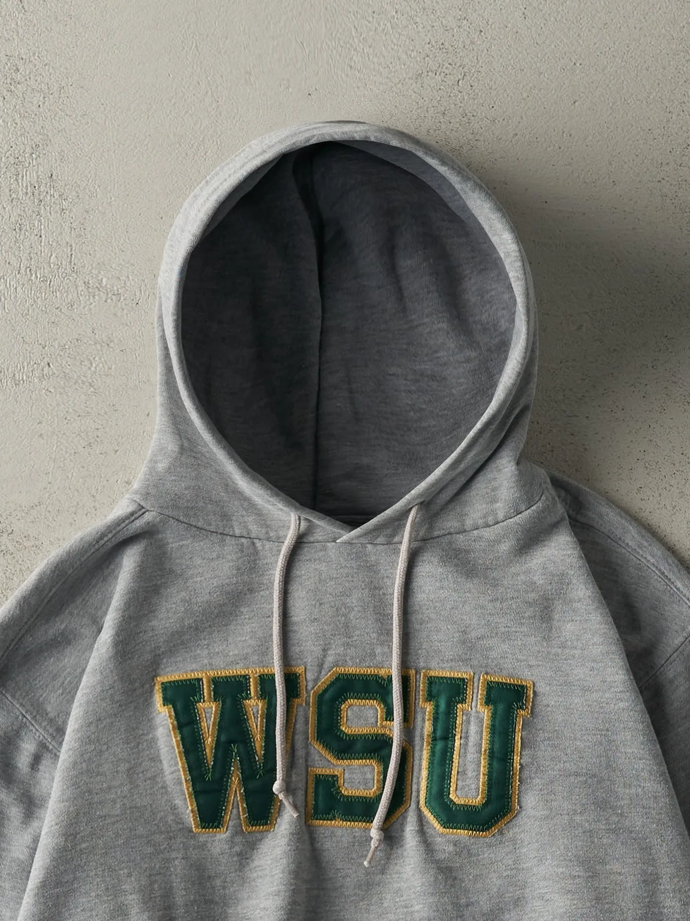 Vintage Y2K Grey Wayne State University Hoodie (S/M) sold by Rebalance Vintage product image thumbnail 2