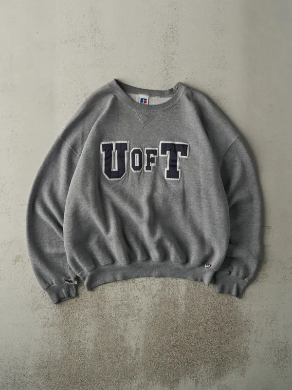 Vintage 90s Grey University of Toronto Russell Athletic Crewneck (XL) sold by Rebalance Vintage