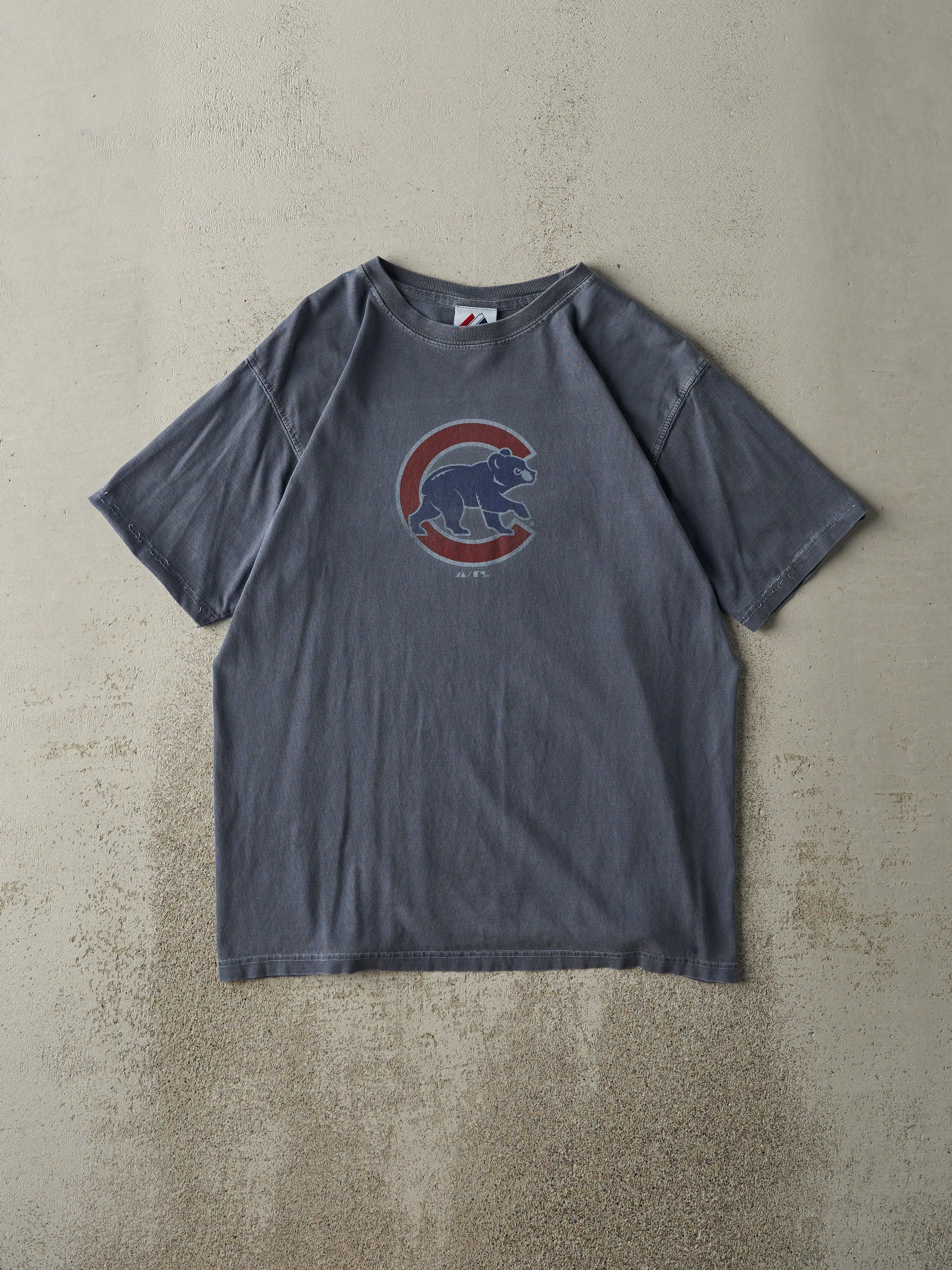 Vintage 10' Washed Blue Chicago Cubs Tee (M) sold by Rebalance Vintage